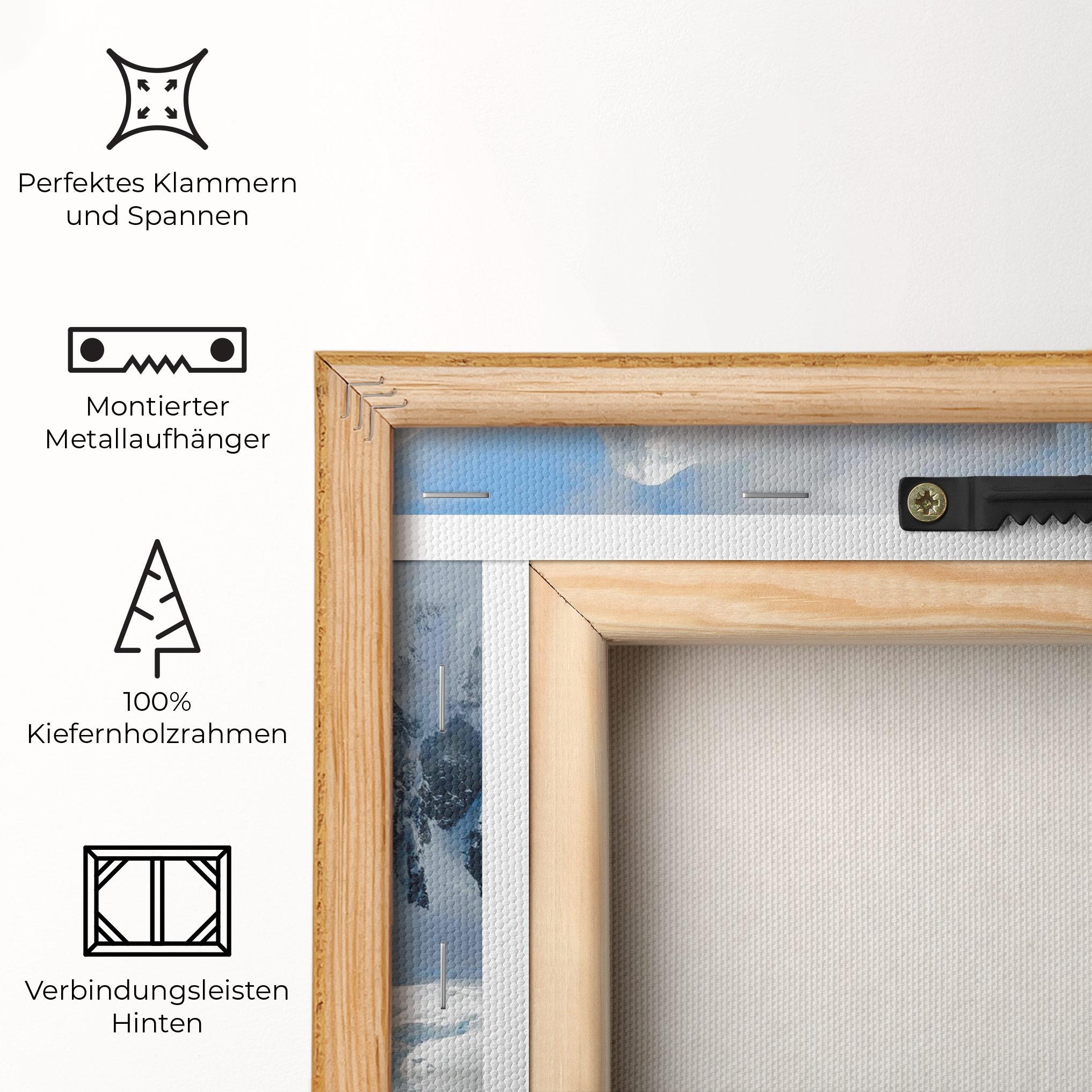 Leinwandbild Glacial Mountains mockup 5