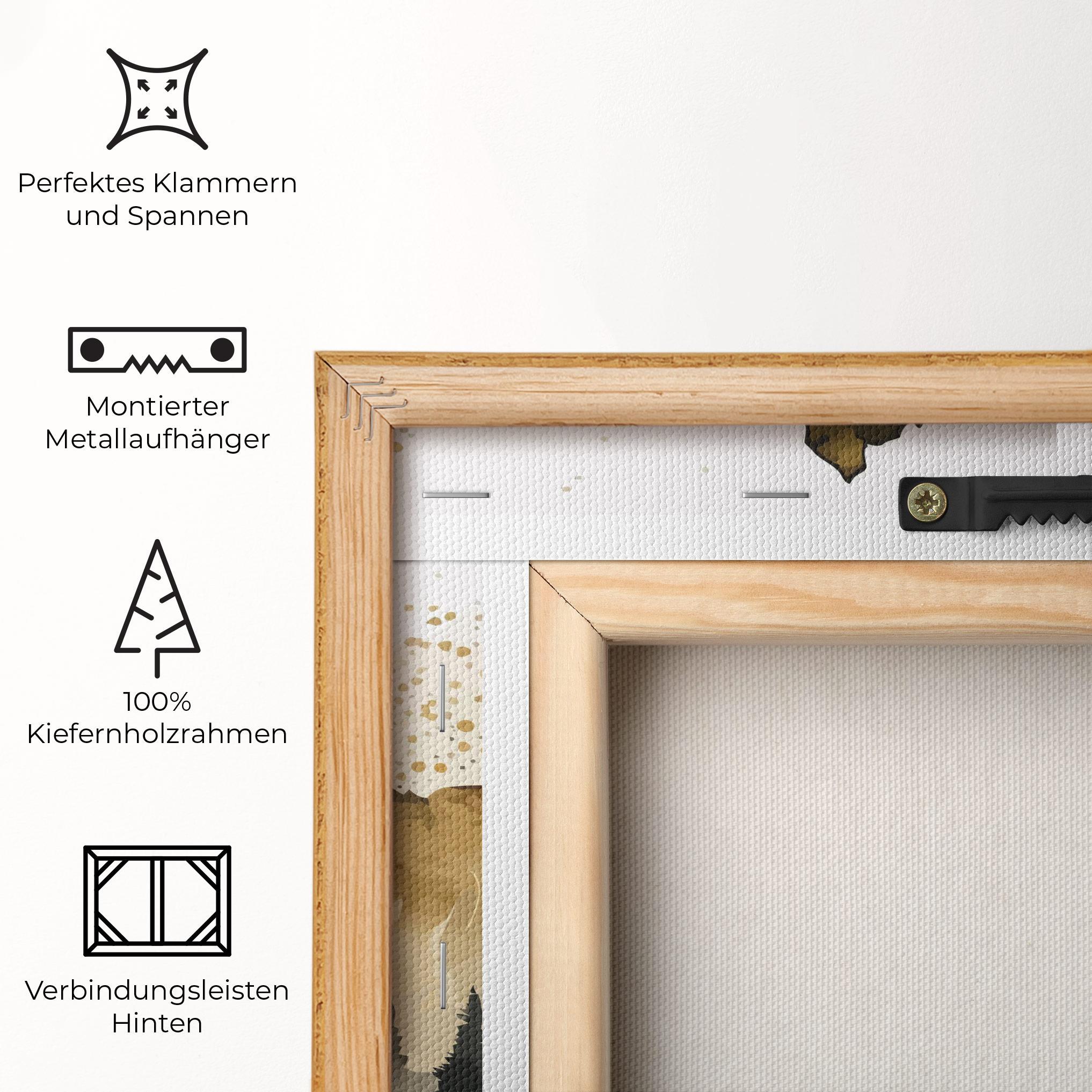 Leinwandbild Gold Mountain Art mockup 5