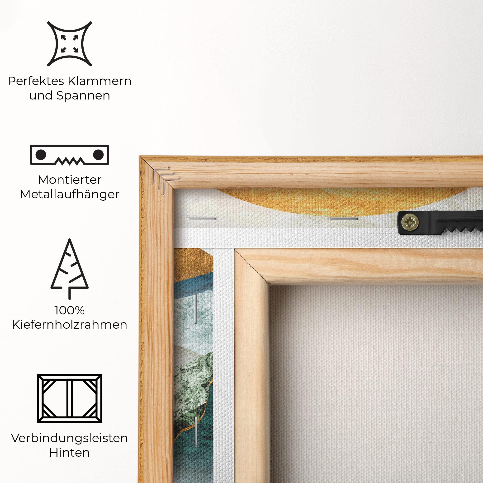 Leinwandbild Golden Mountains mockup 5