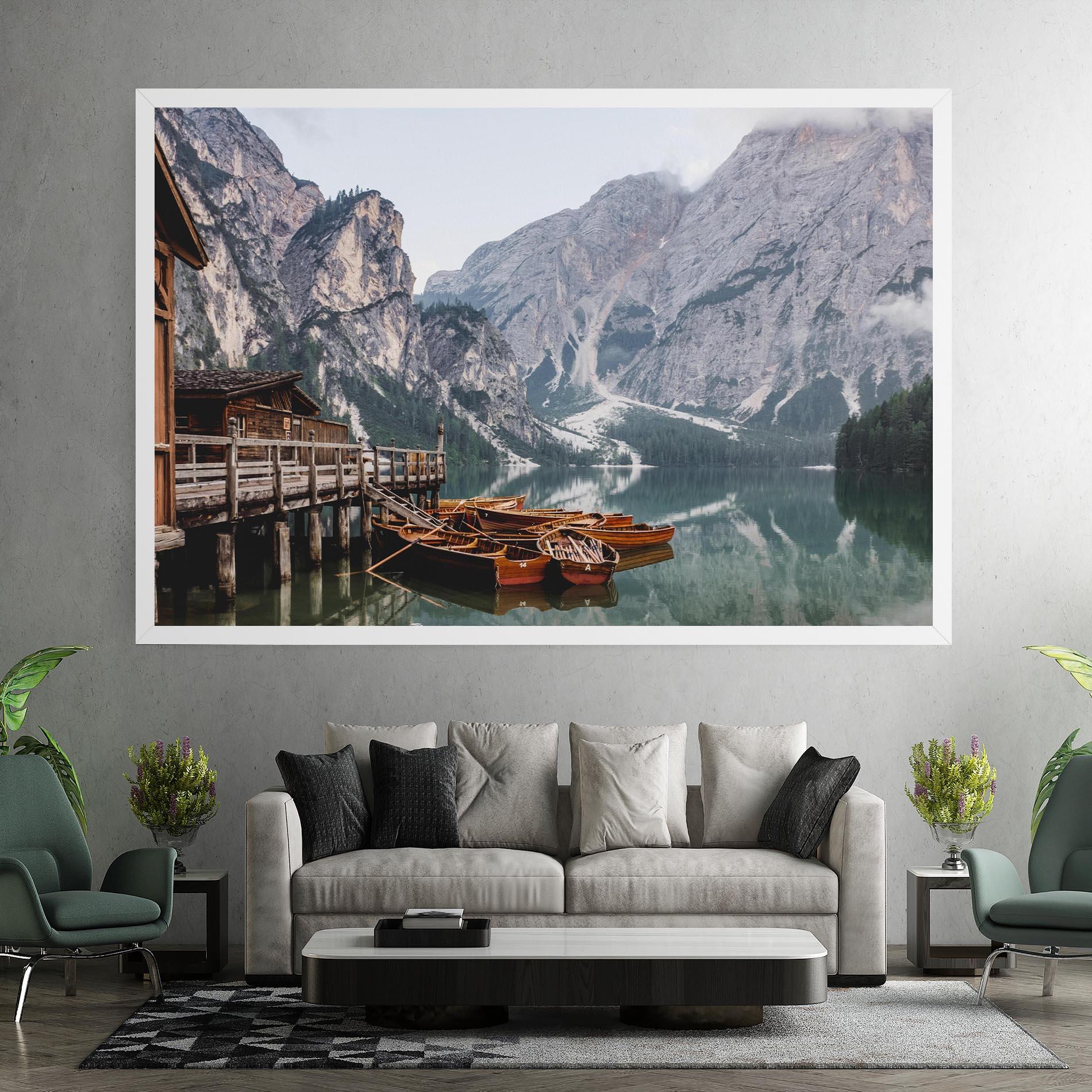 Leinwandbild Cabin Lake mockup 7