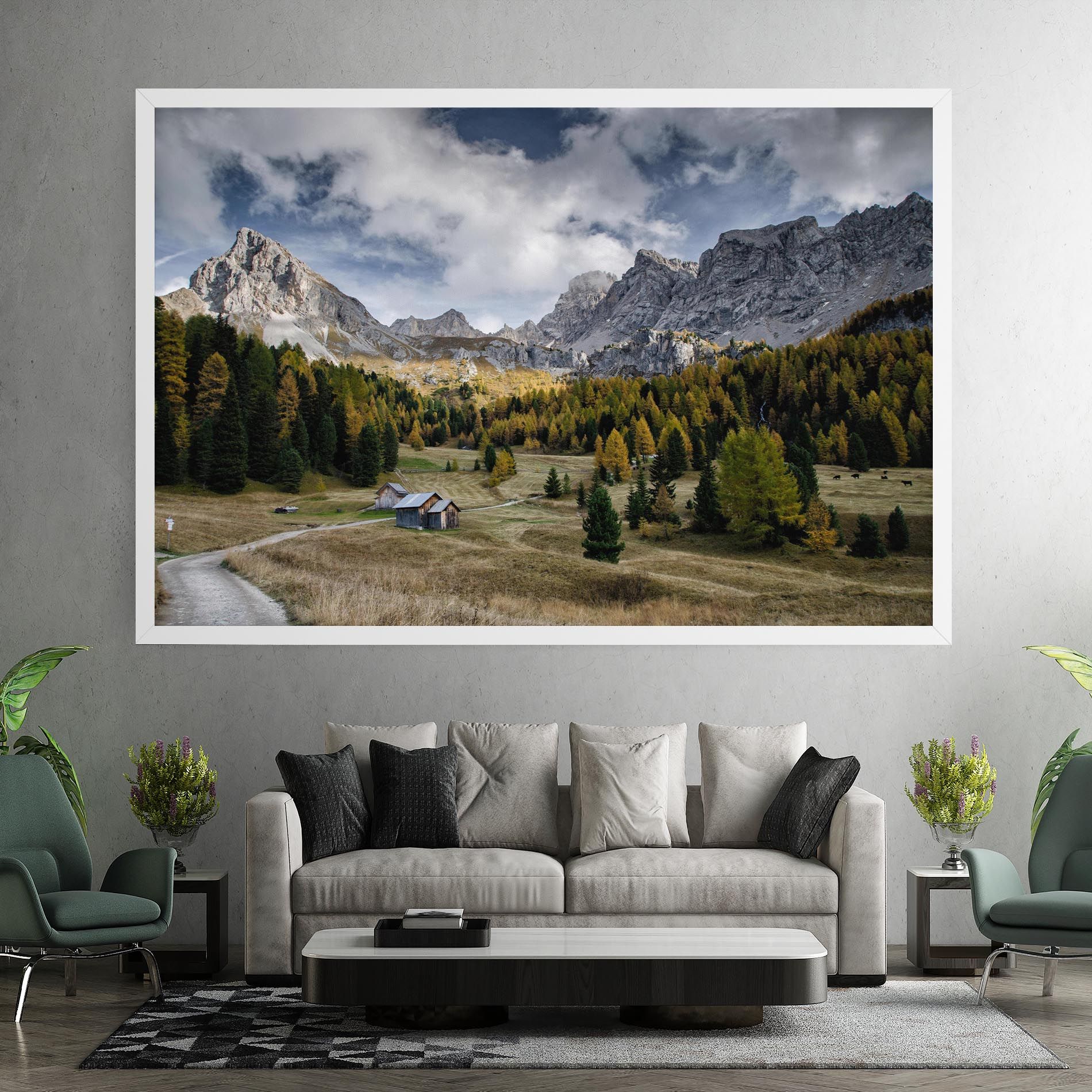 Cloudy Mountains View mockup 7