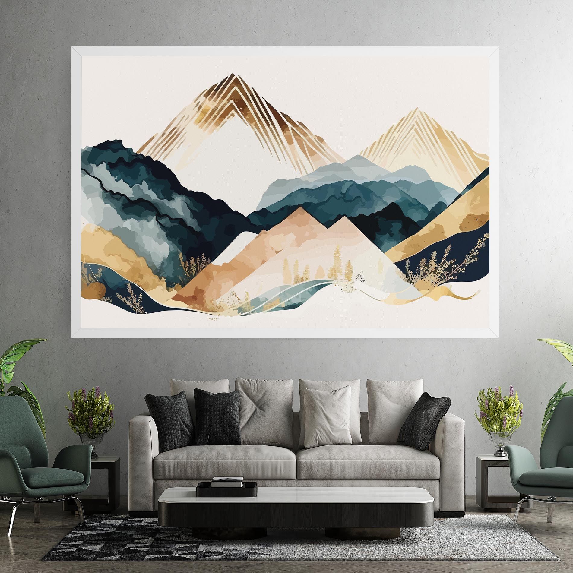 Gold Green Mountain mockup 7