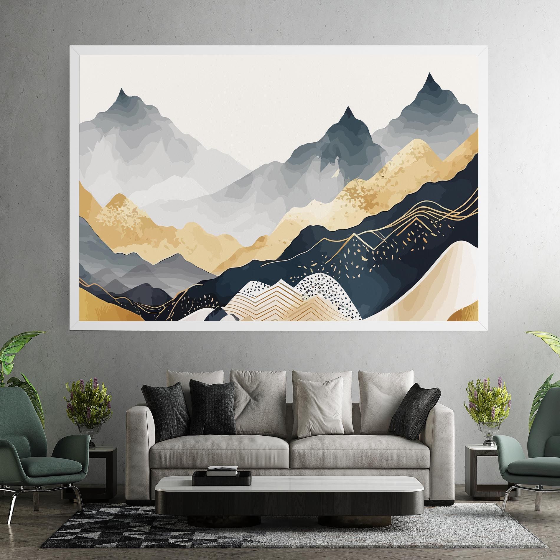 Gold Grey Mountain mockup 7