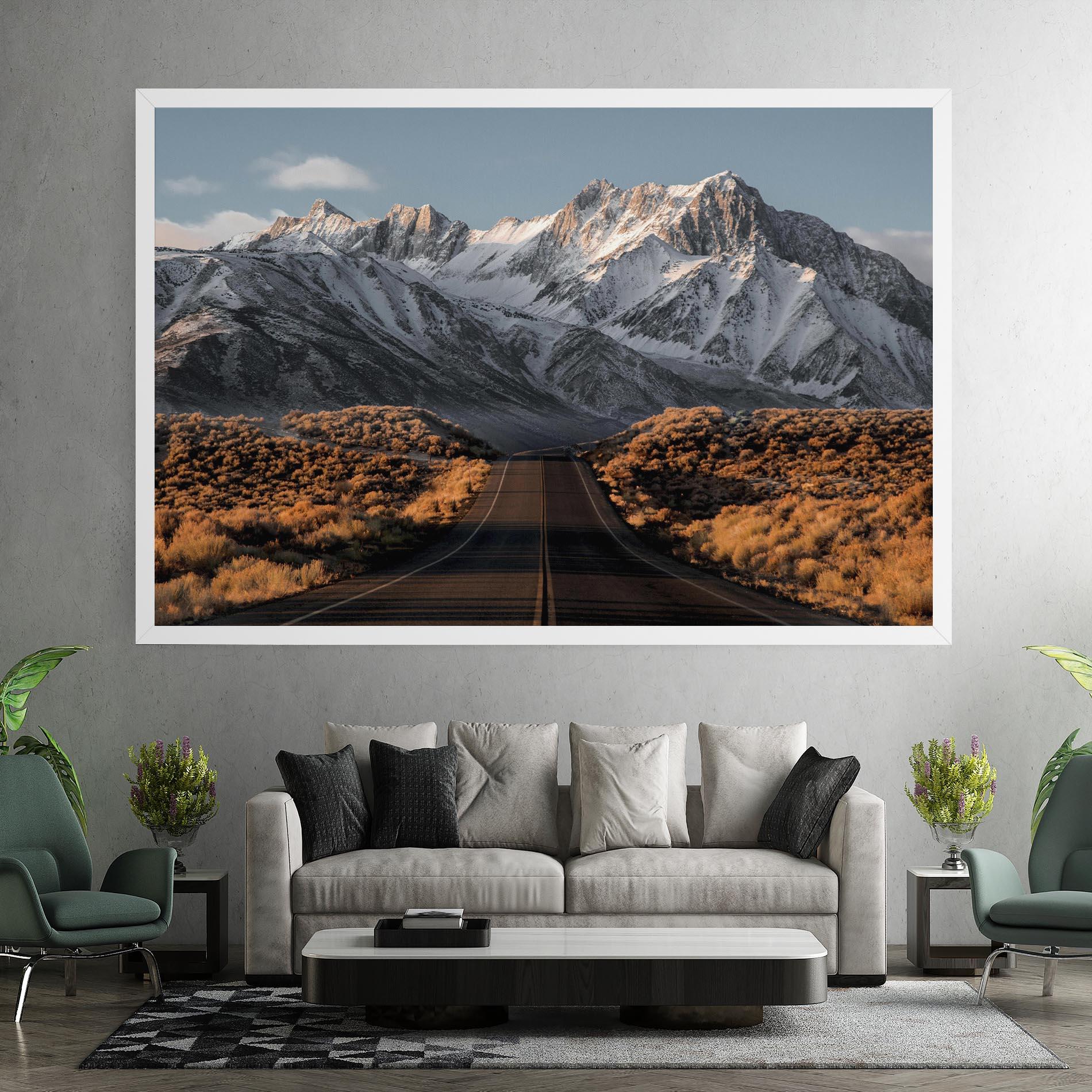 Leinwandbild Nice Mountain Road mockup 7