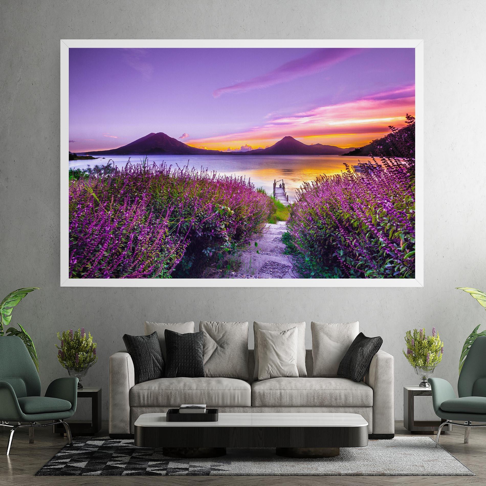 Leinwandbild Purple Lake mockup 7