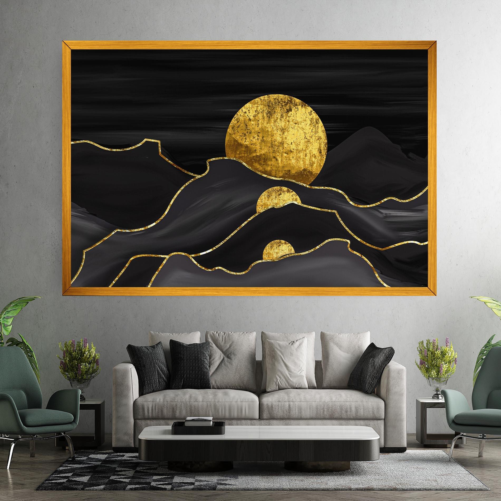 Leinwandbild Black Moutains mockup 7