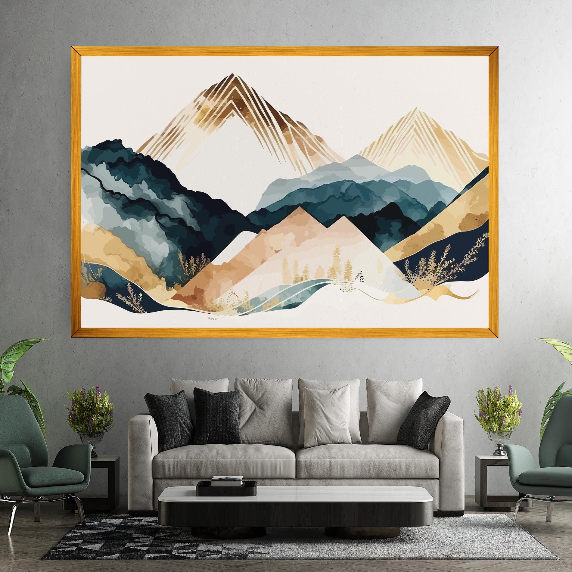 Gold Green Mountain mockup 7