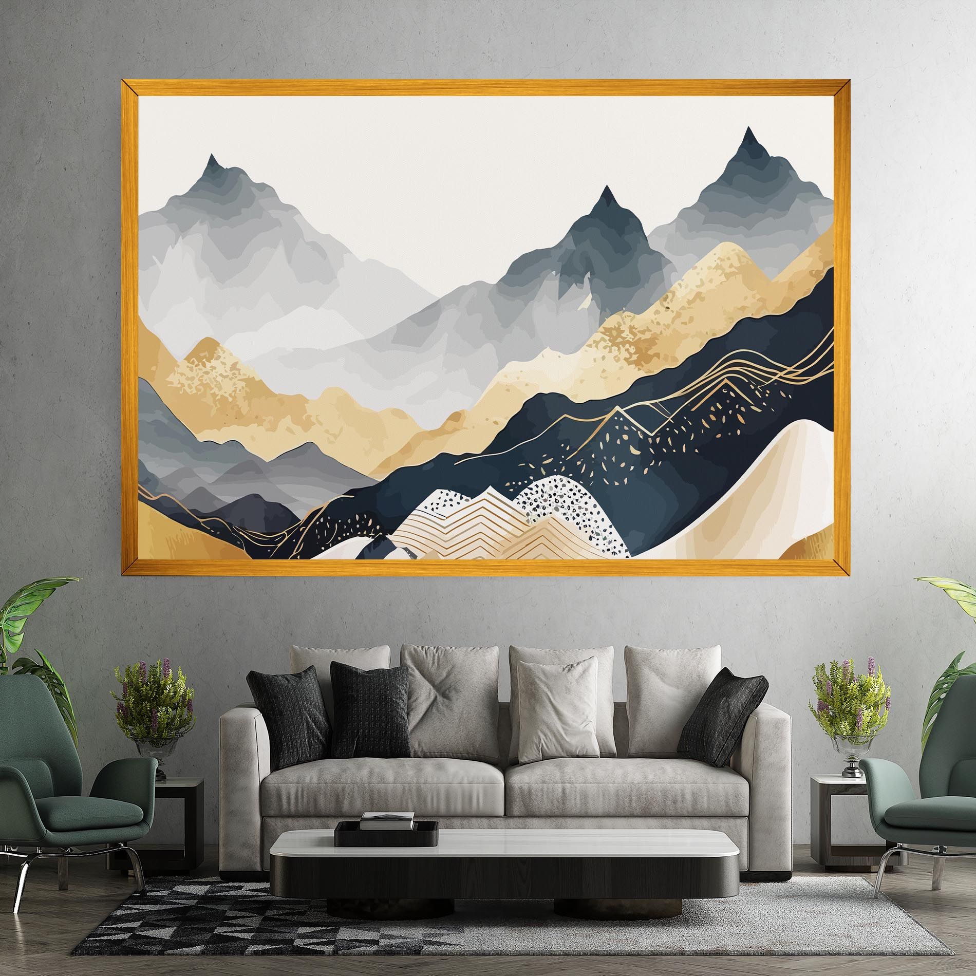 Gold Grey Mountain mockup 7