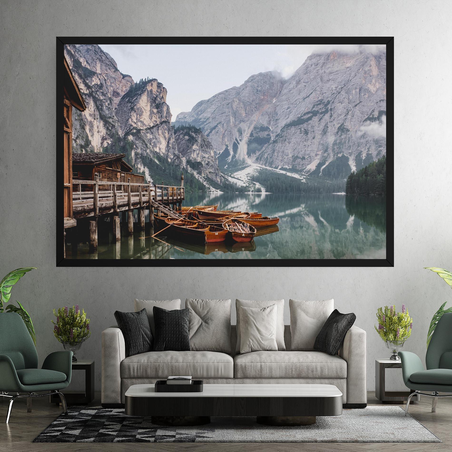 Leinwandbild Cabin Lake mockup 7