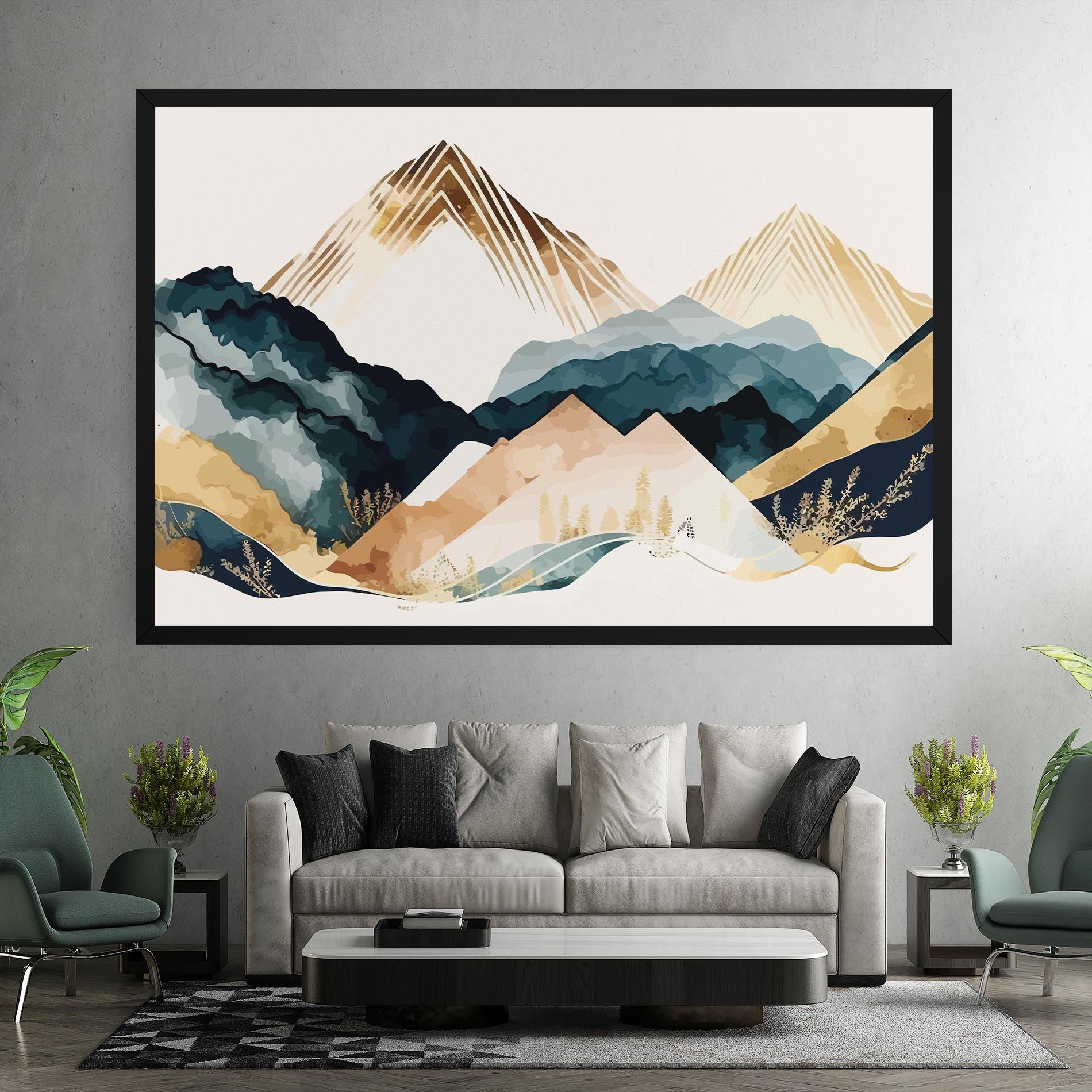 Gold Green Mountain mockup 7