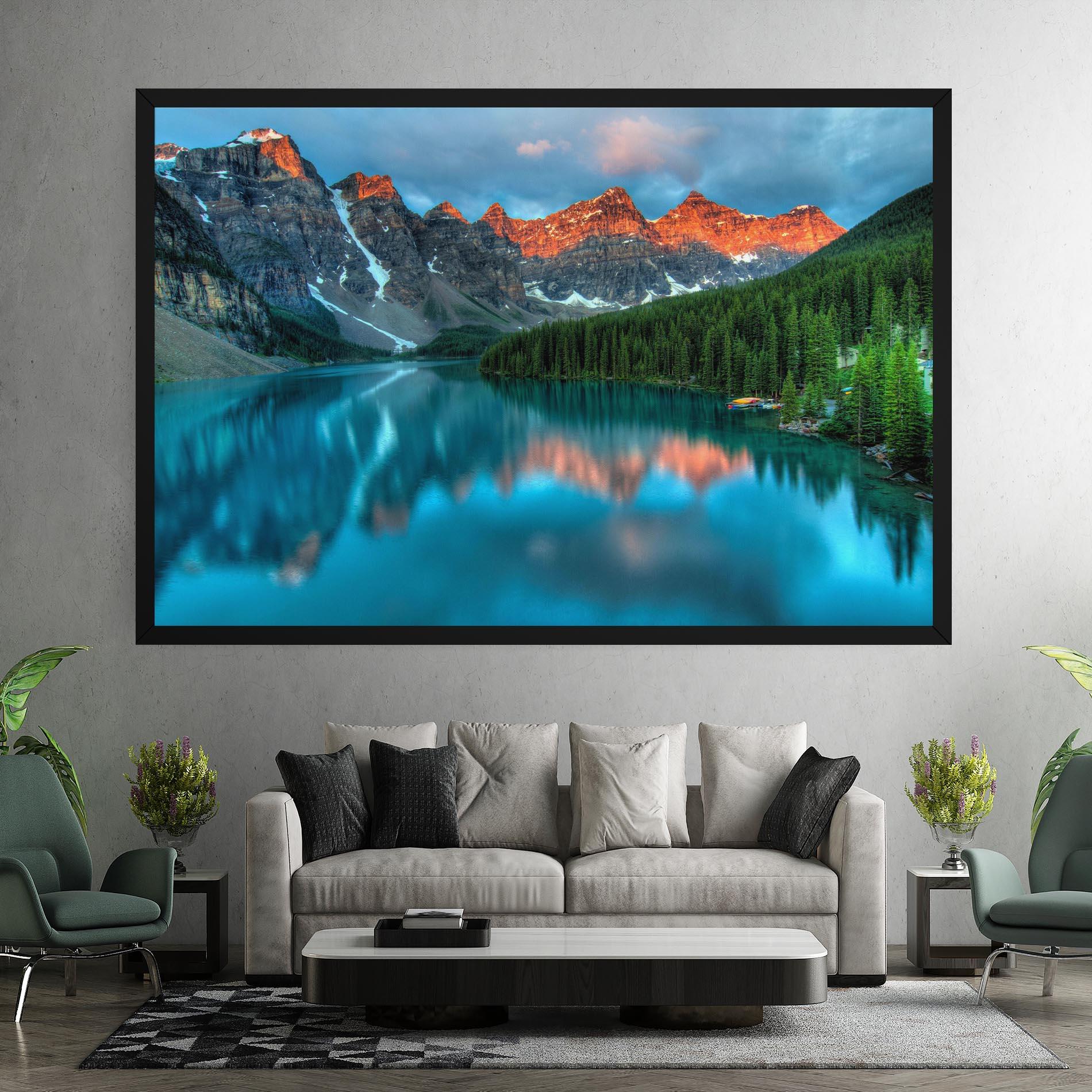 Leinwandbild Lake Reflection mockup 7