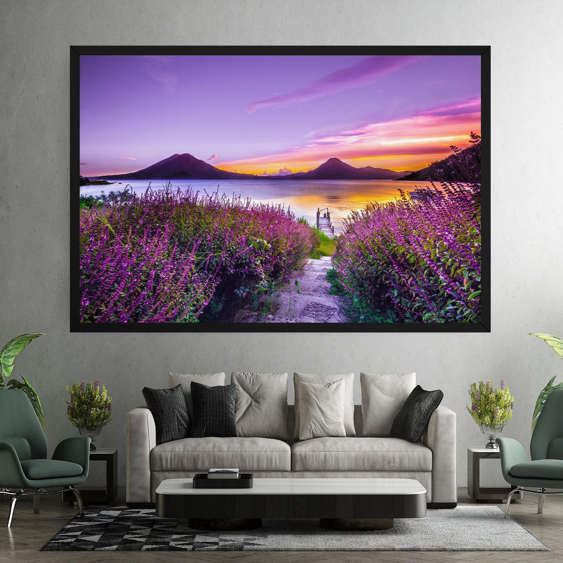 Leinwandbild Purple Lake mockup 7
