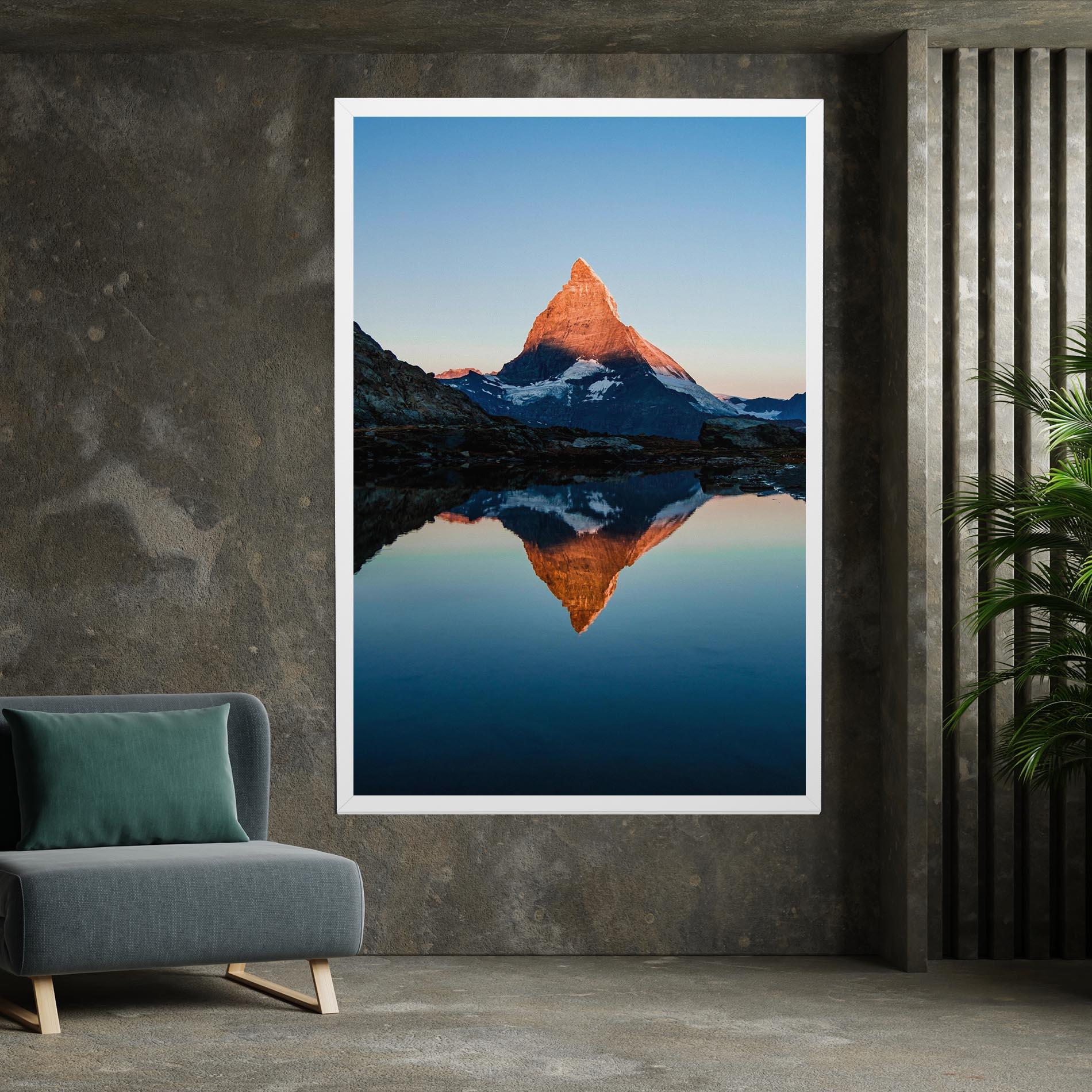 Leinwandbild Mirror Mountain mockup 7
