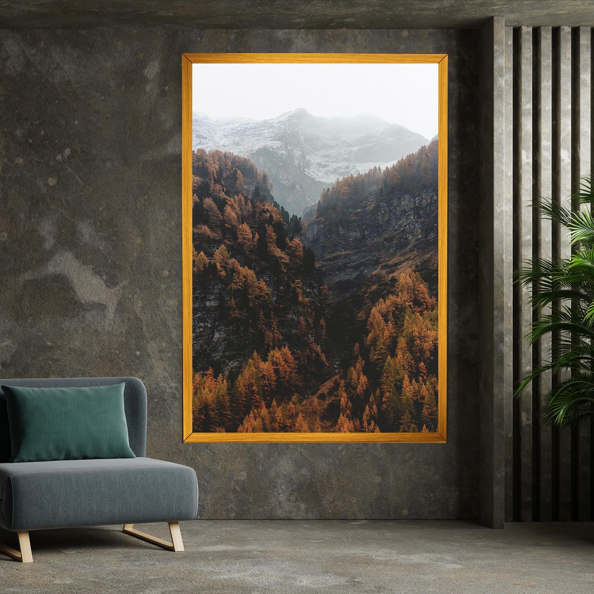Leinwandbild Autumn Mountain mockup 7