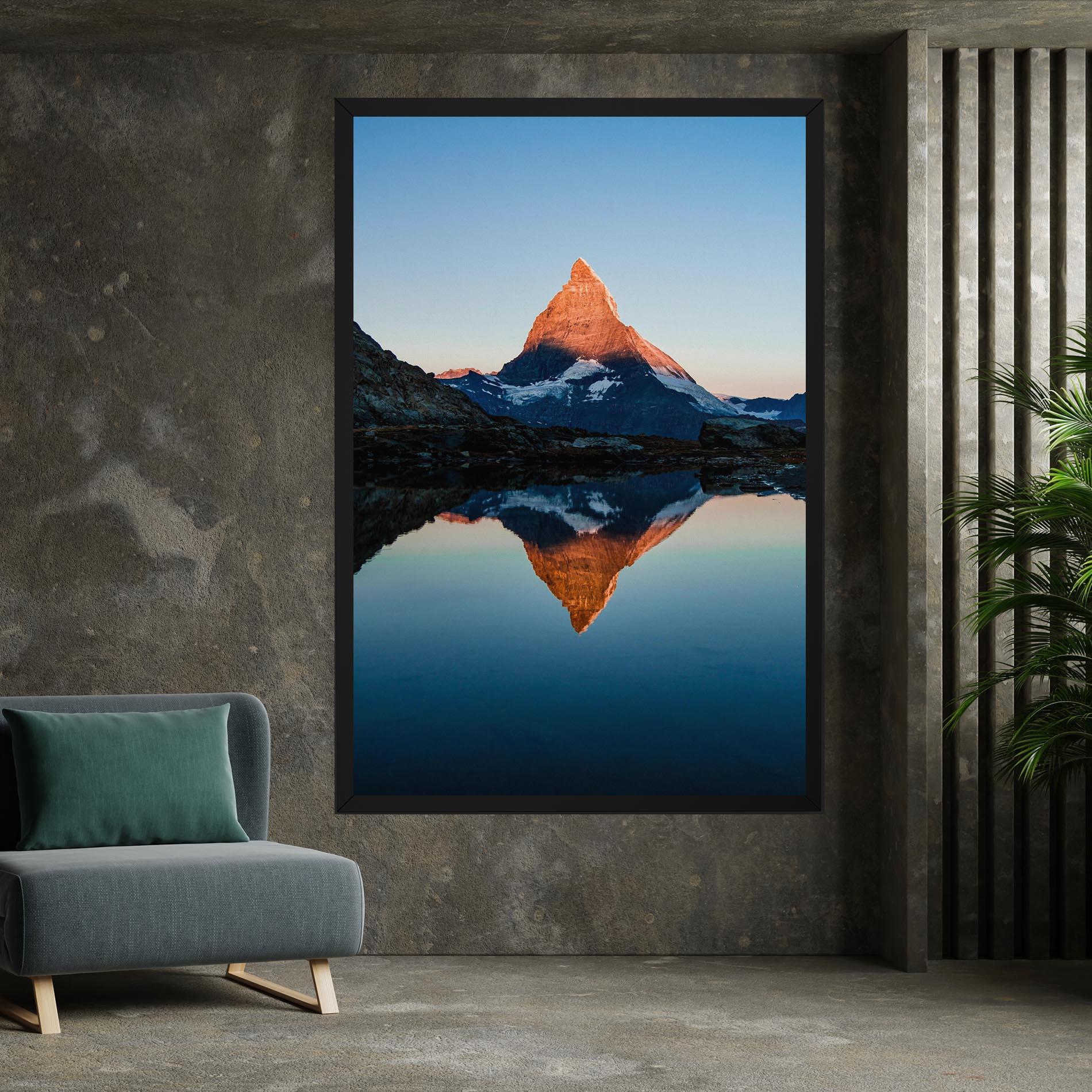 Leinwandbild Mirror Mountain mockup 7
