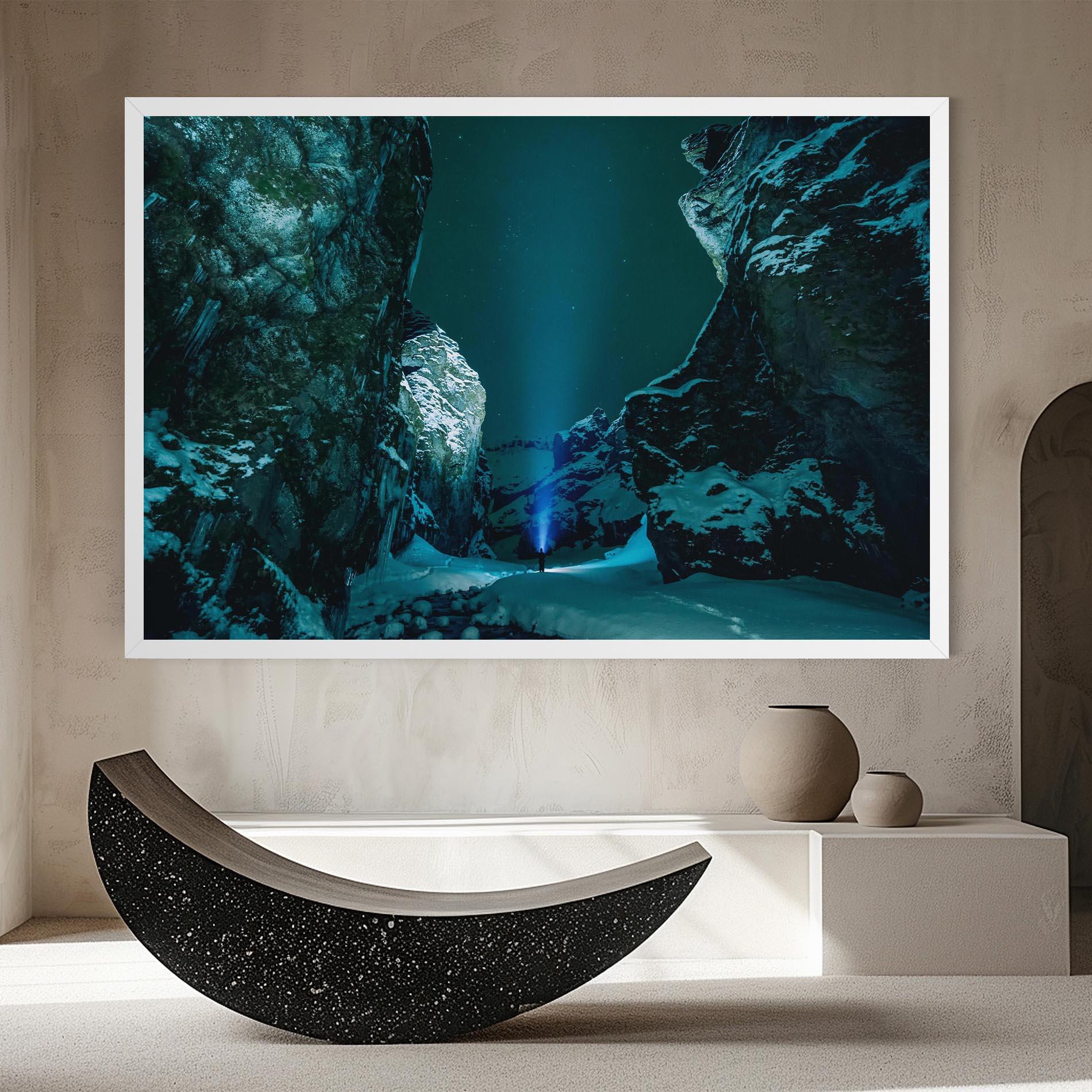 Leinwandbild Green Light Mountain mockup 8