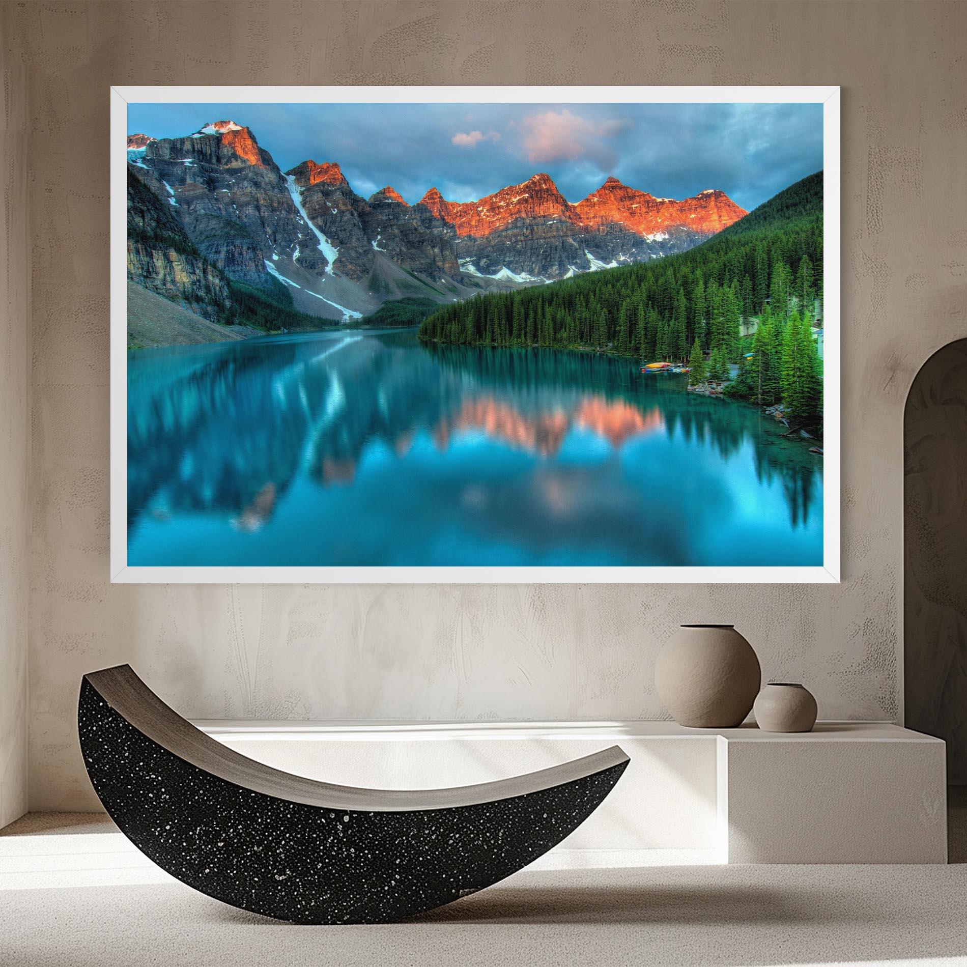 Leinwandbild Lake Reflection mockup 8