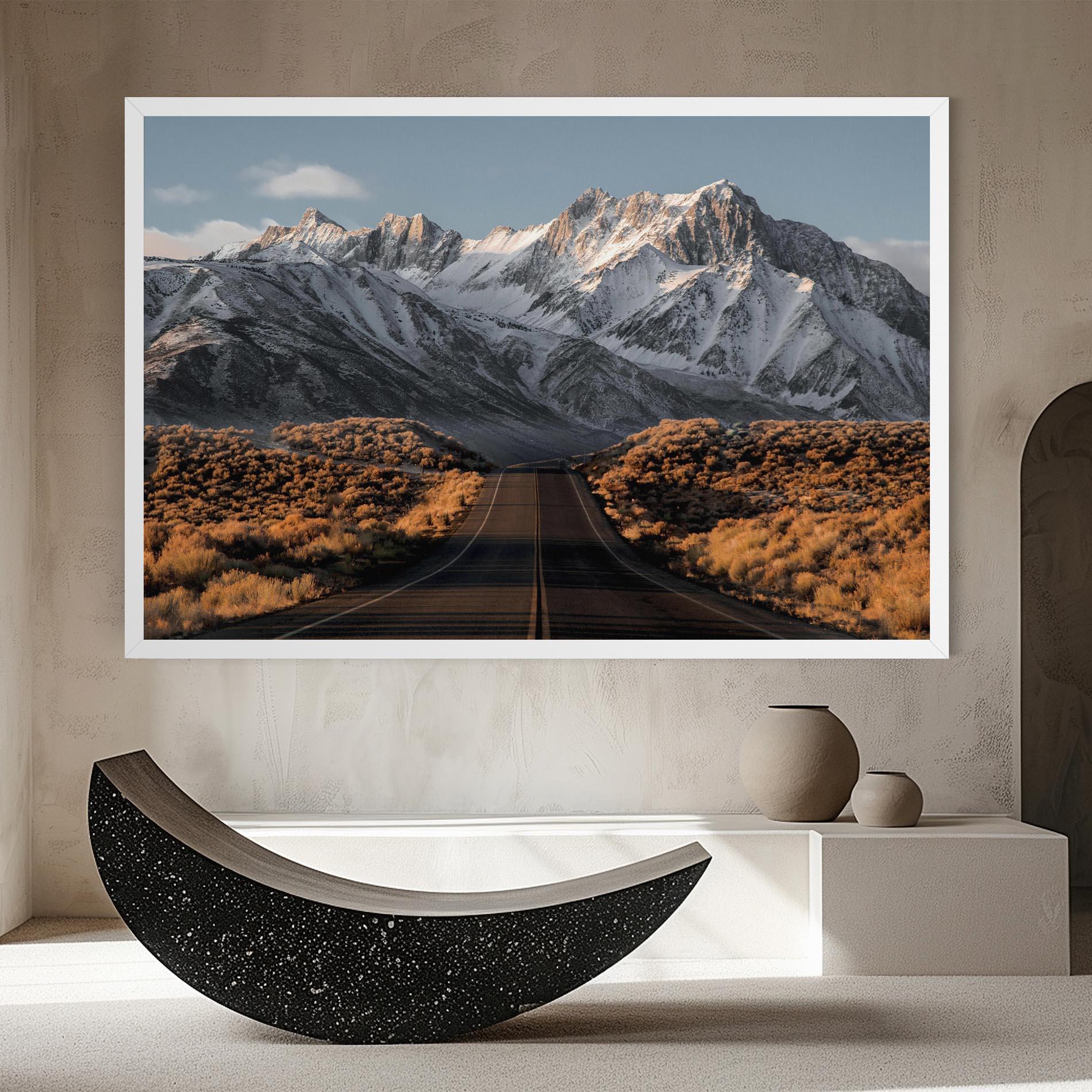 Leinwandbild Nice Mountain Road mockup 8