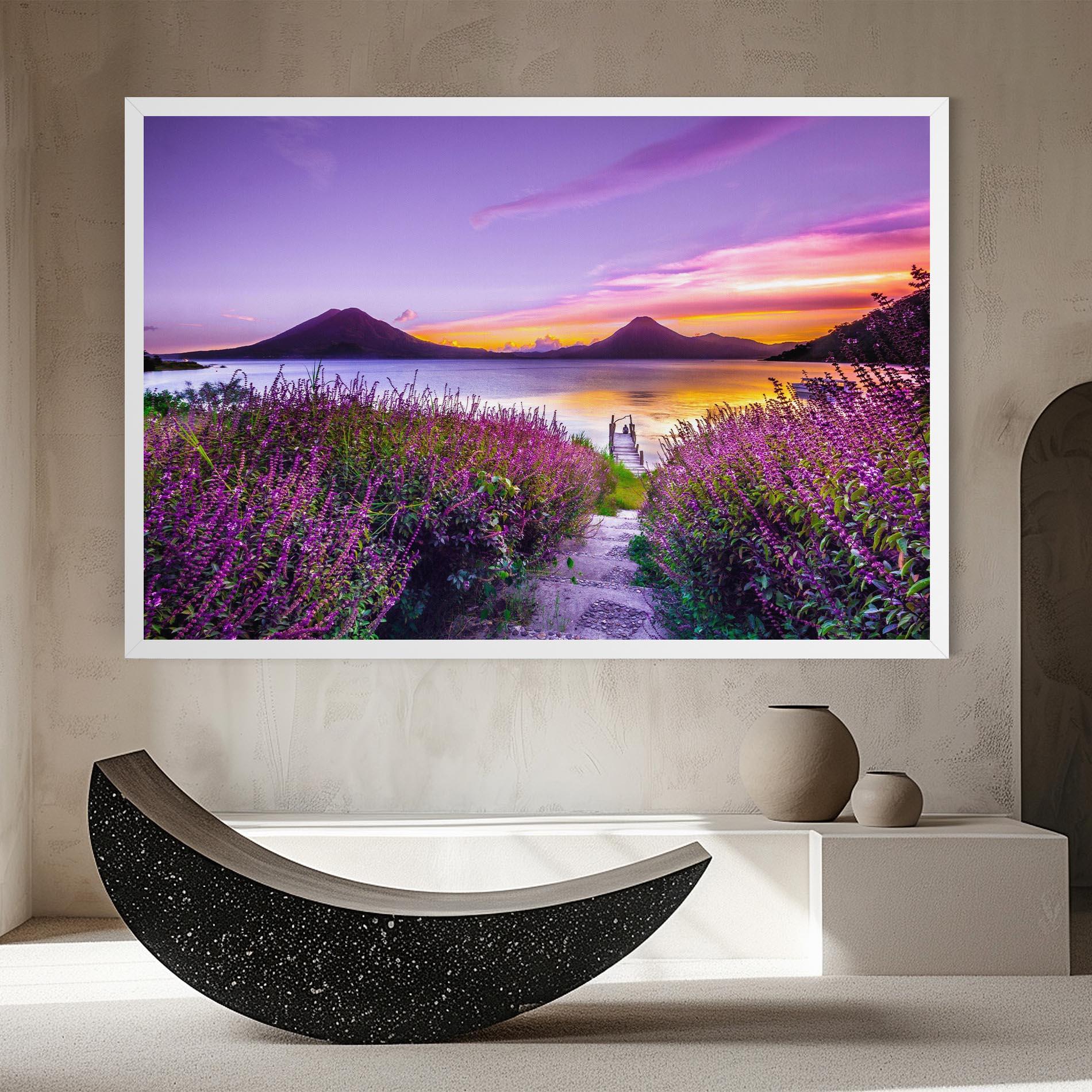 Leinwandbild Purple Lake mockup 8