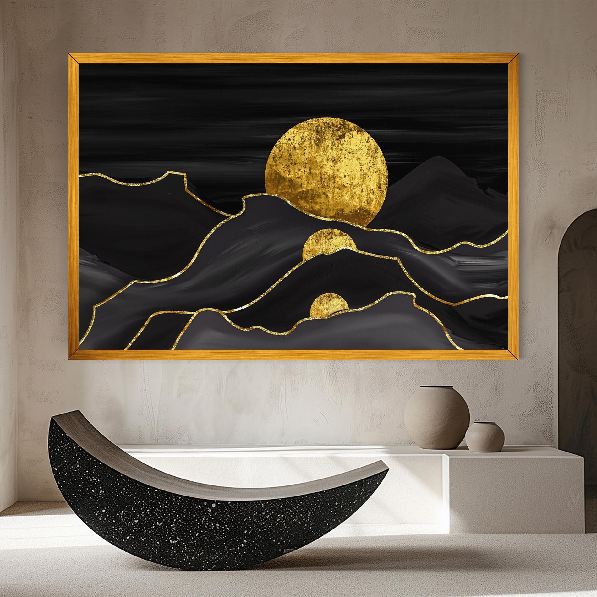 Leinwandbild Black Moutains mockup 8