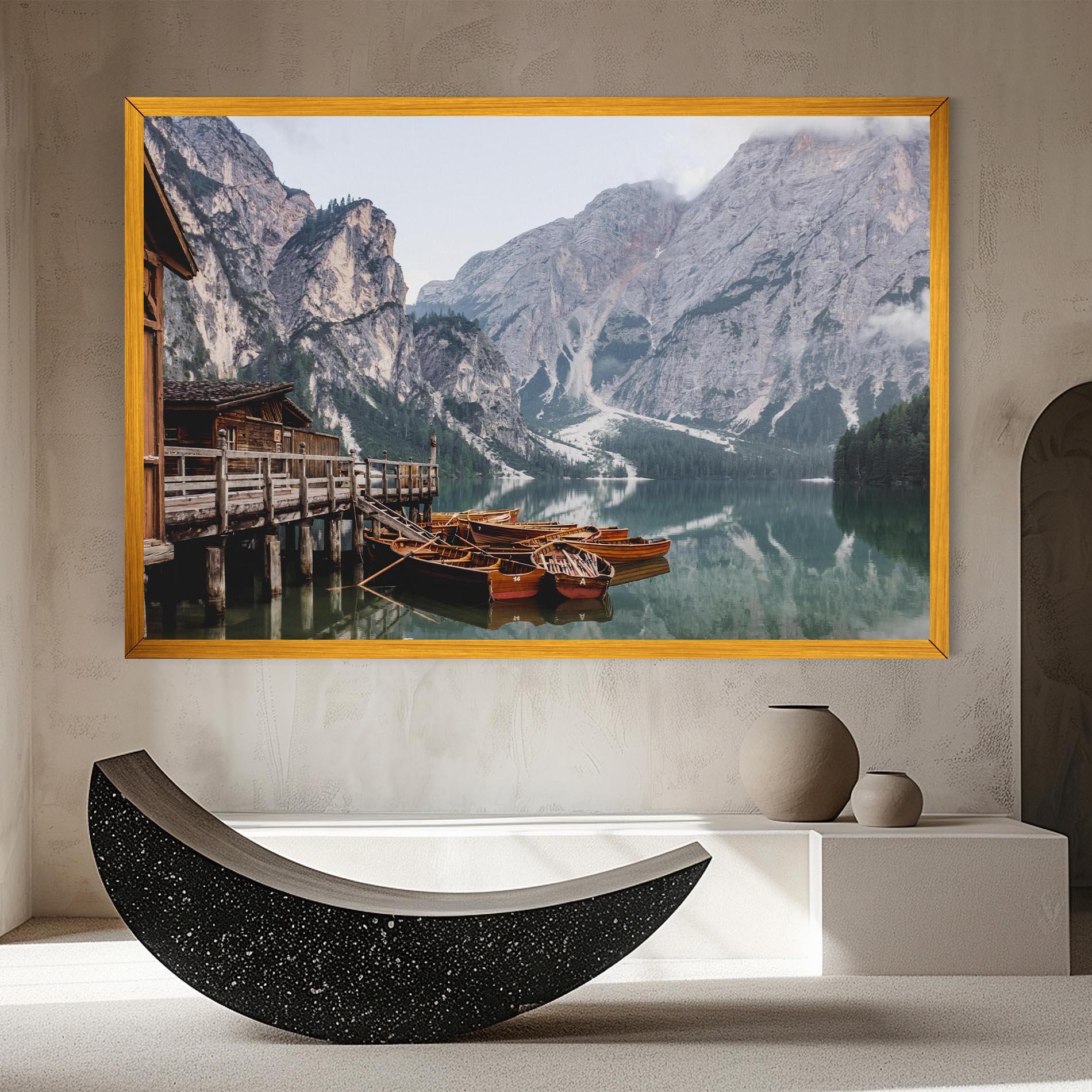 Leinwandbild Cabin Lake mockup 8