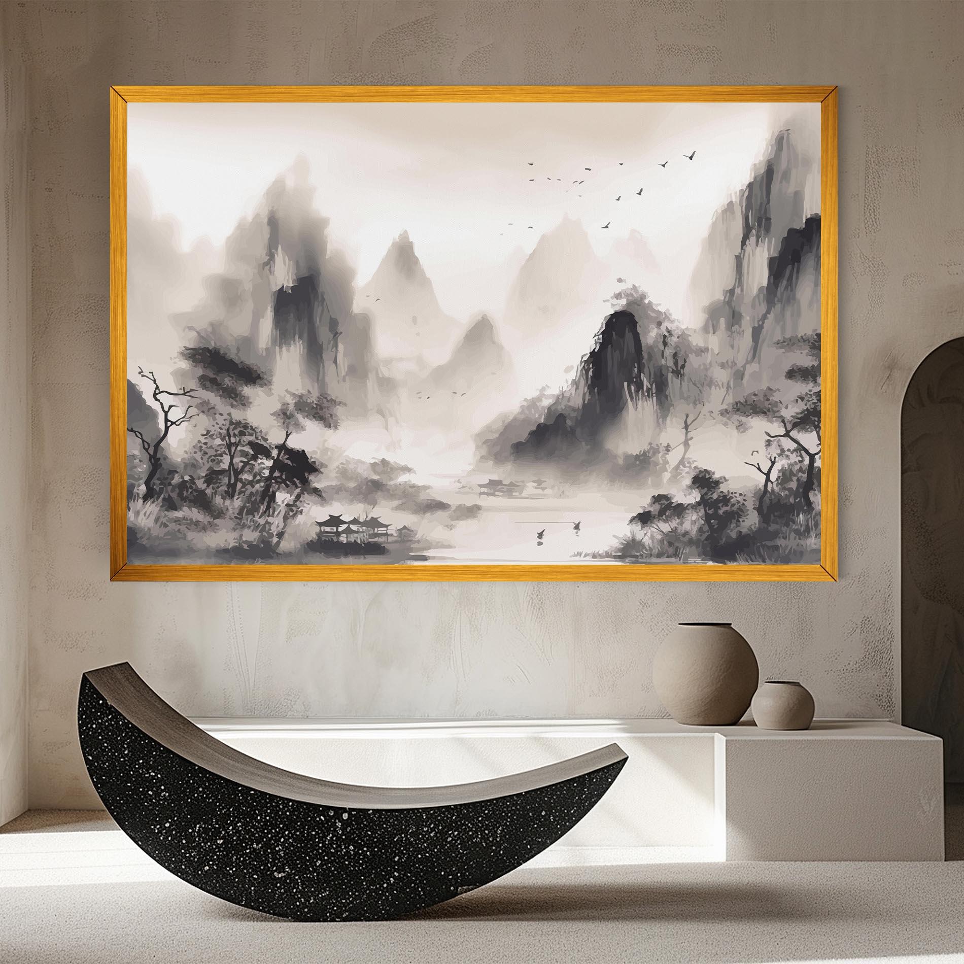 Leinwandbild Far Away Mountain mockup 8