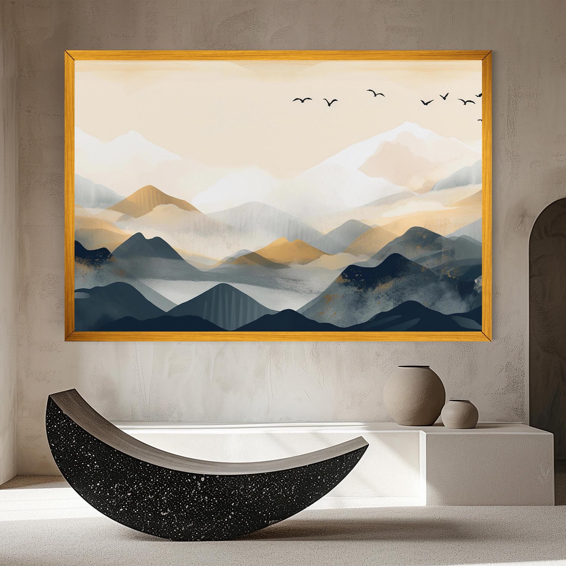 Gold Foggy Blue mockup 8