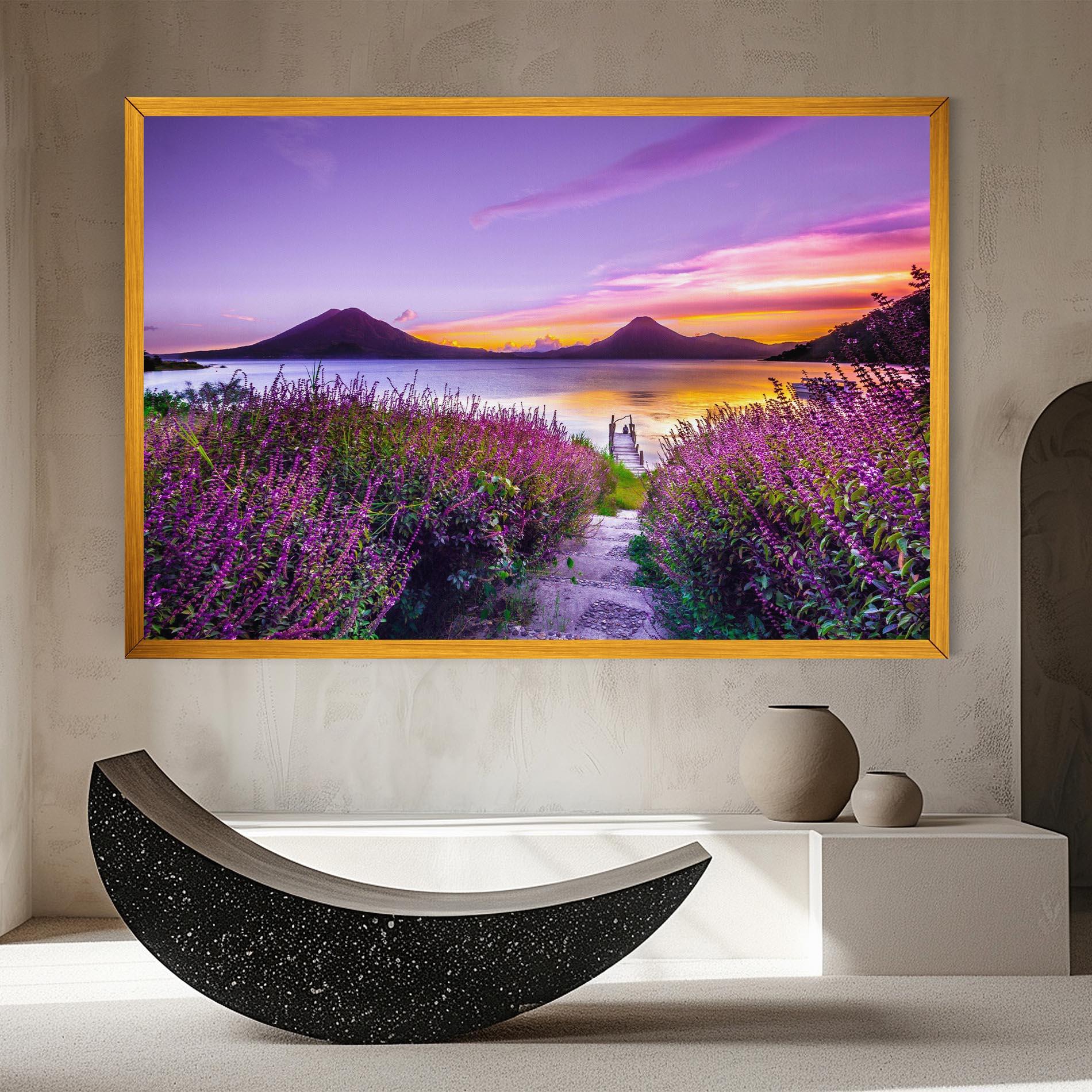 Leinwandbild Purple Lake mockup 8