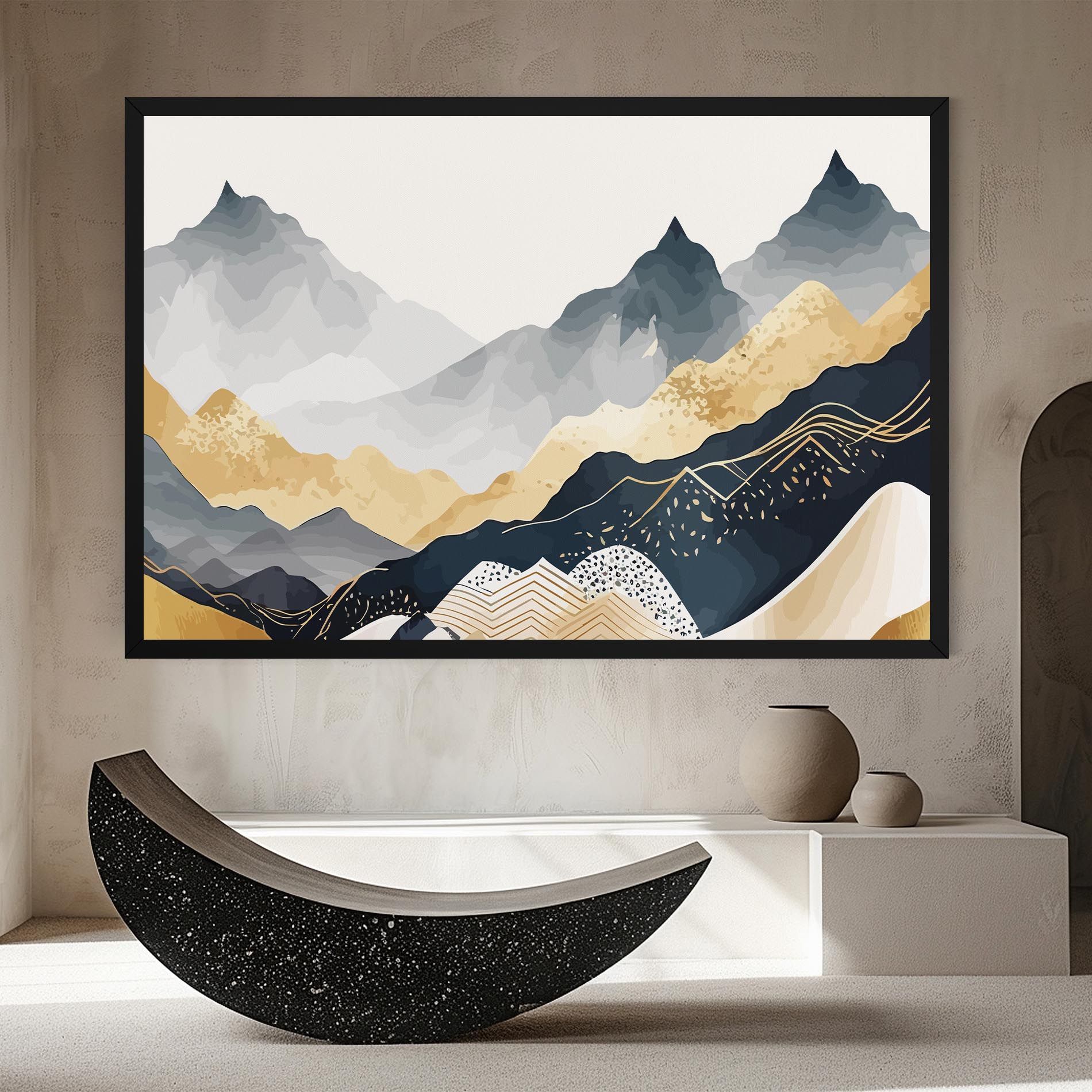Gold Grey Mountain mockup 8
