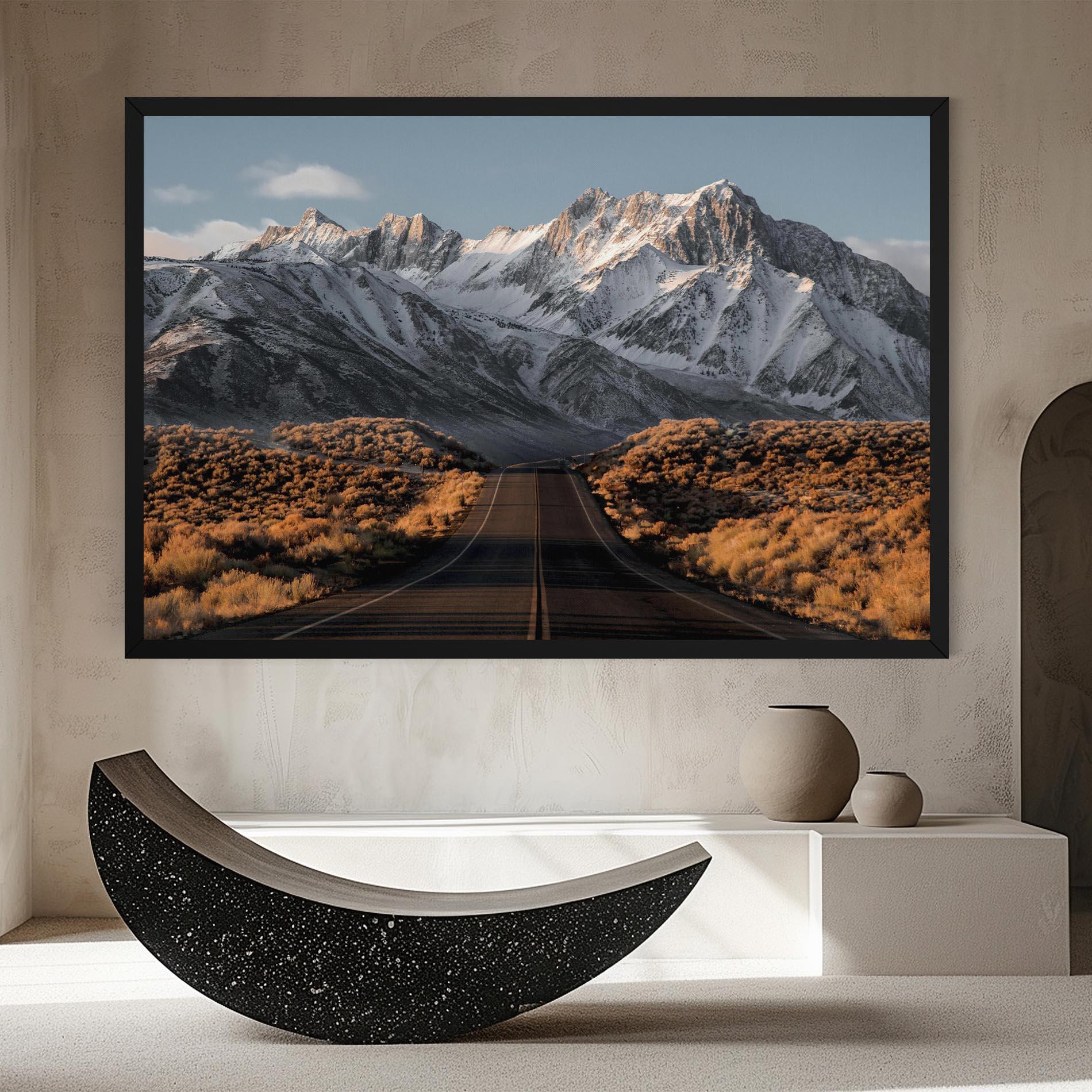 Leinwandbild Nice Mountain Road mockup 8