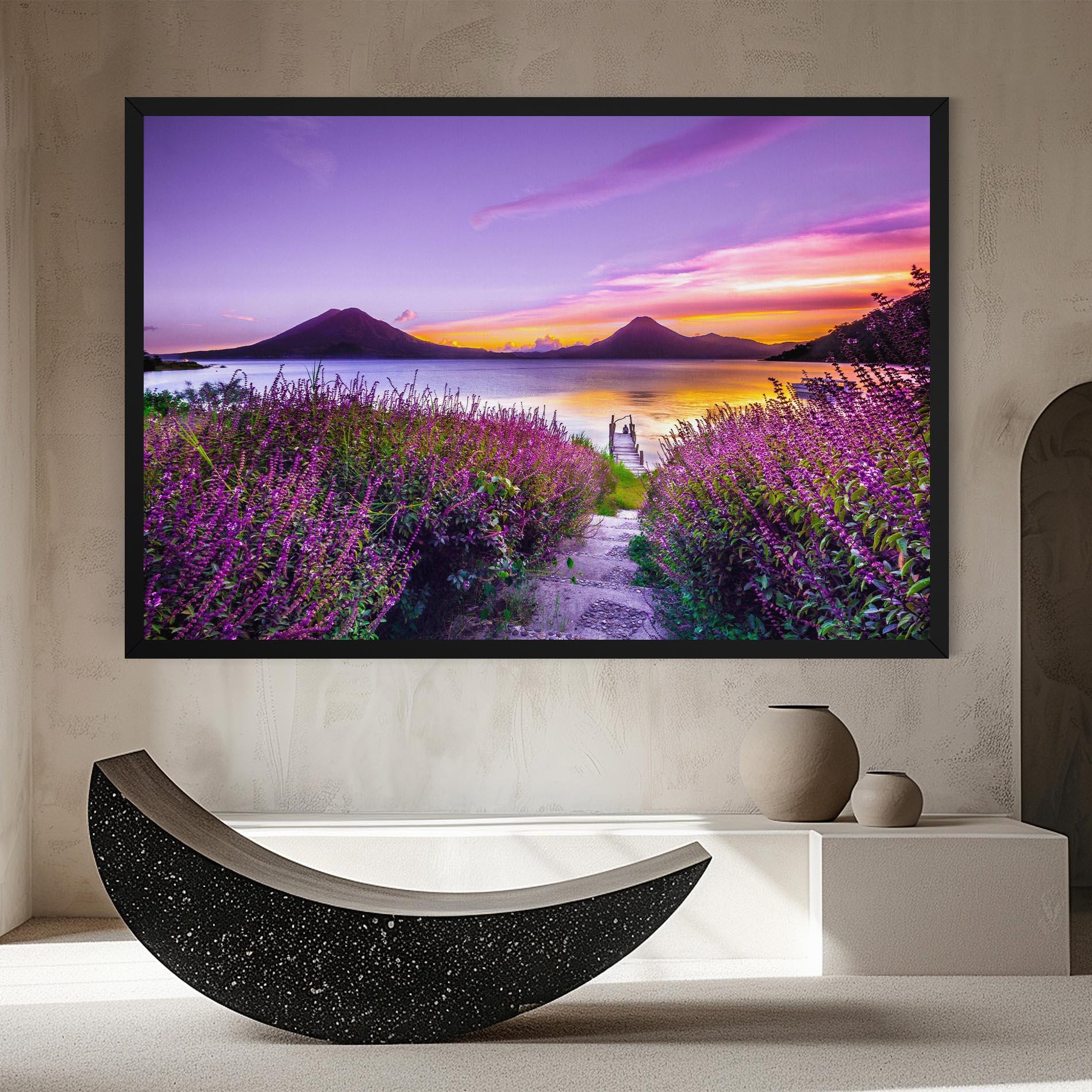 Leinwandbild Purple Lake mockup 8