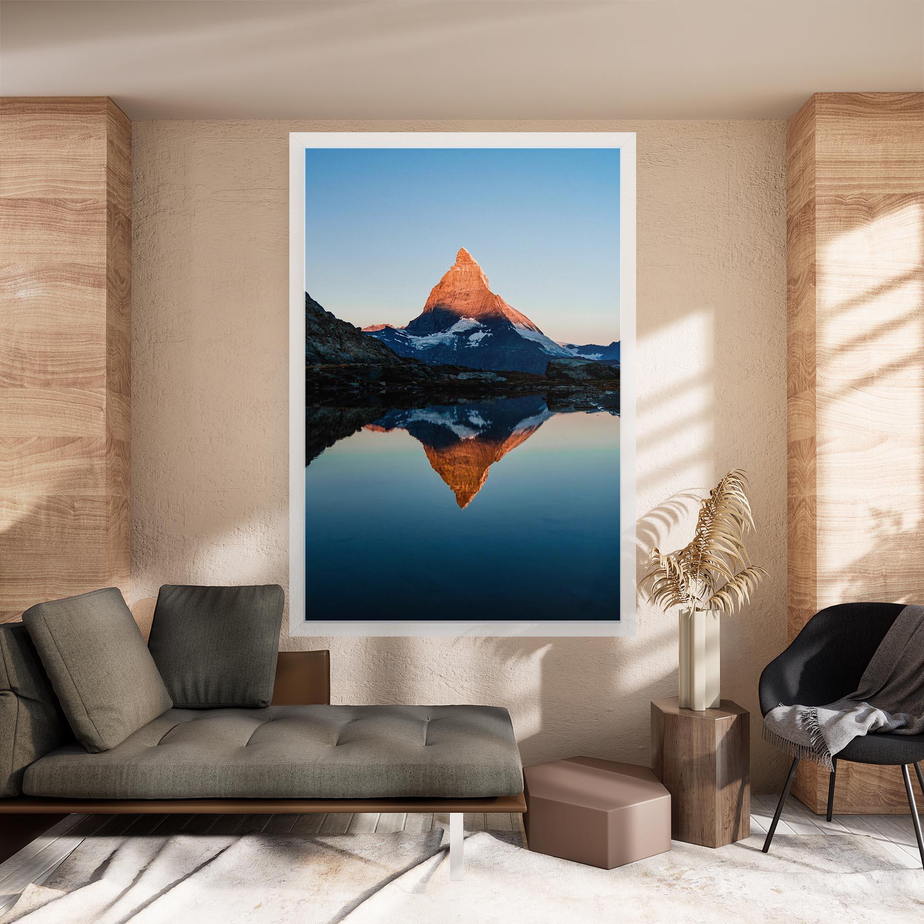 Leinwandbild Mirror Mountain mockup 8