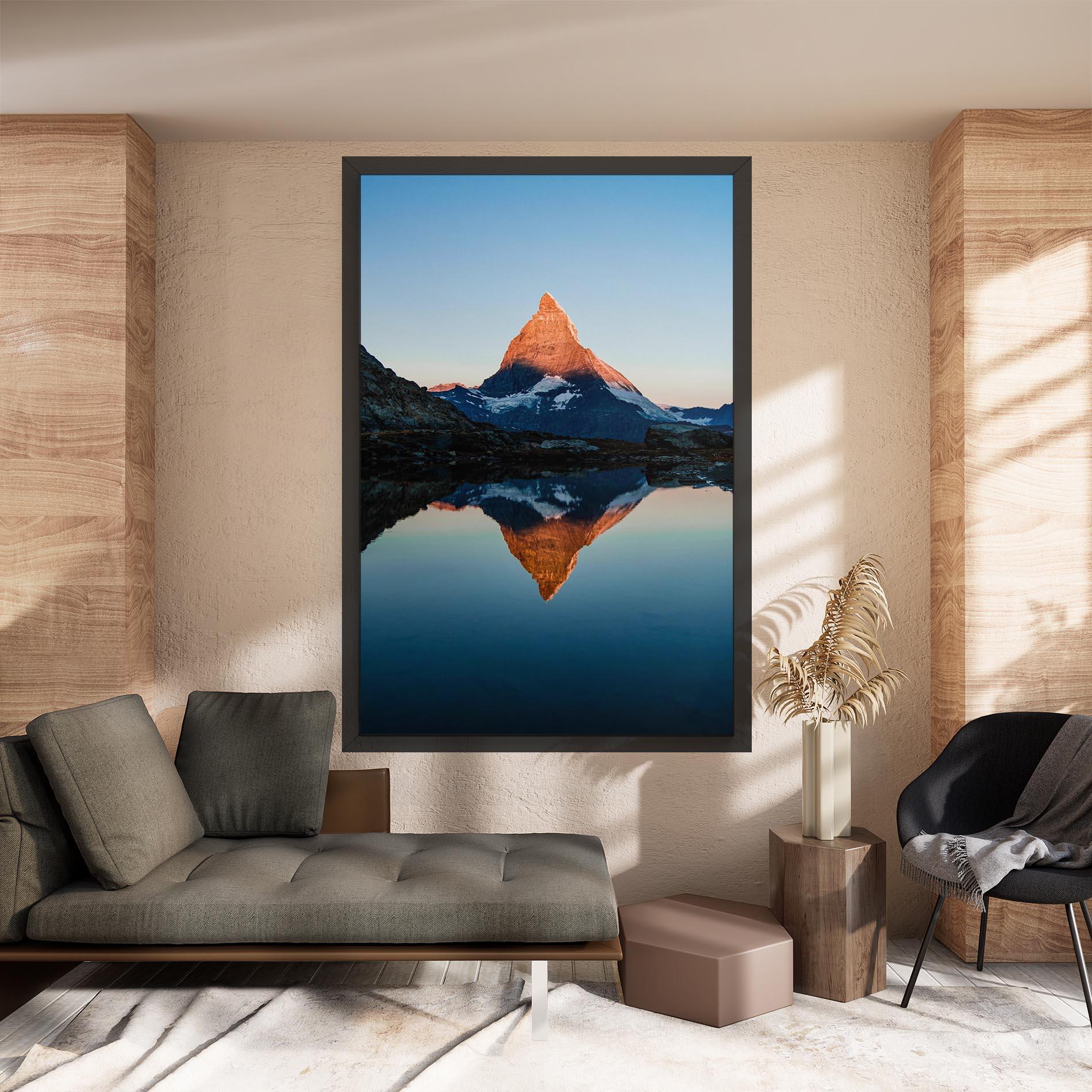 Leinwandbild Mirror Mountain mockup 8