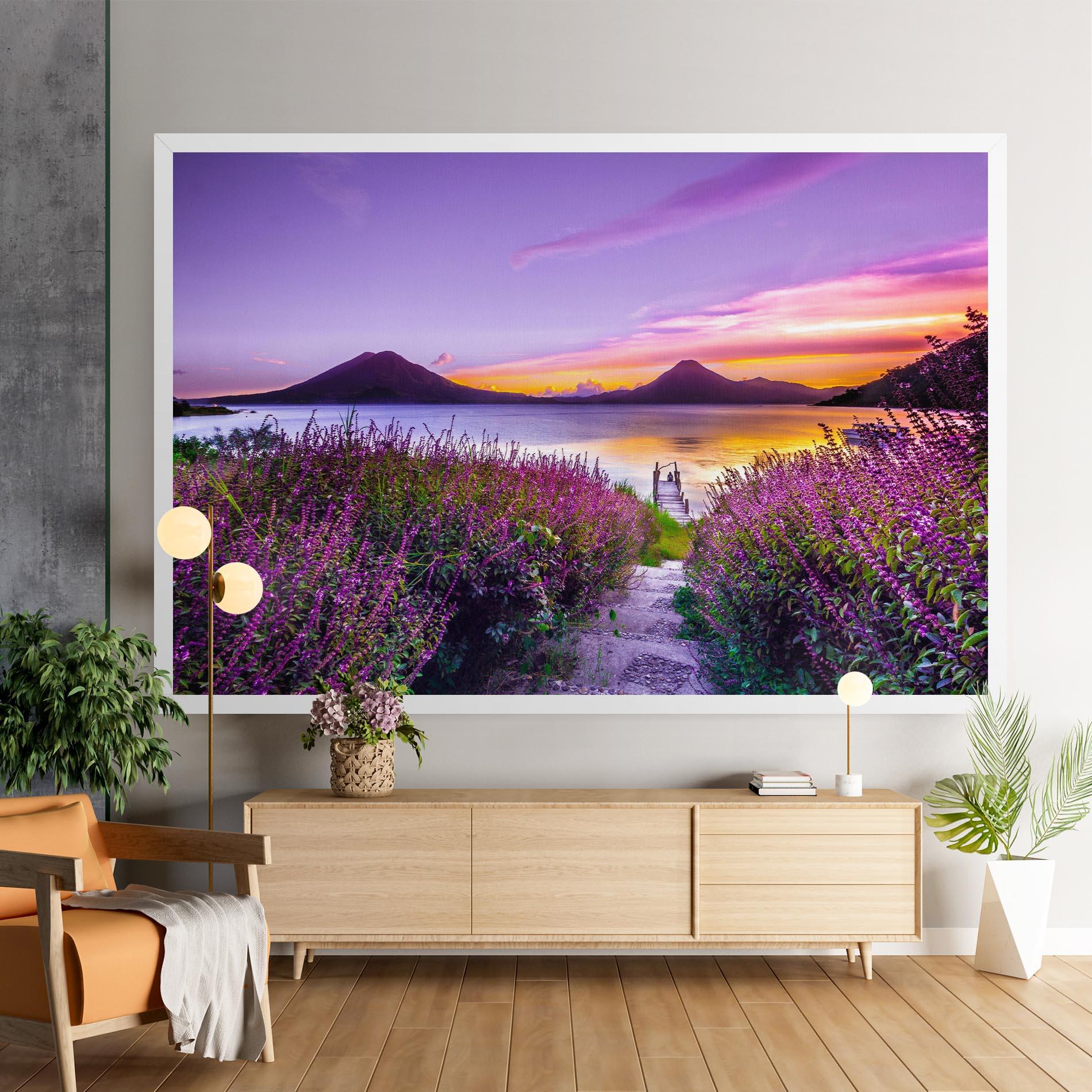 Leinwandbild Purple Lake mockup 9