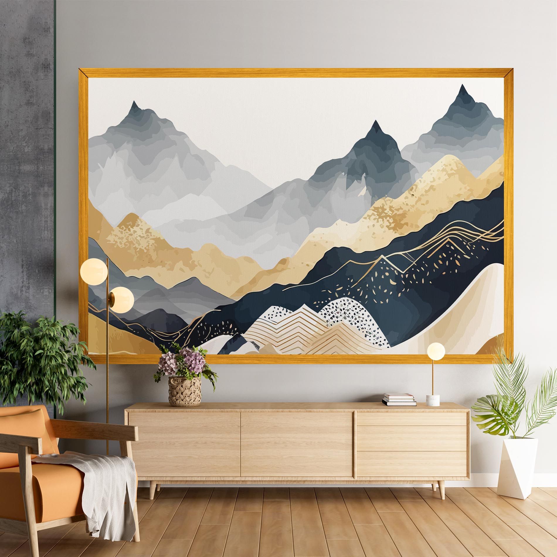 Blue Gold Mountain mockup 9
