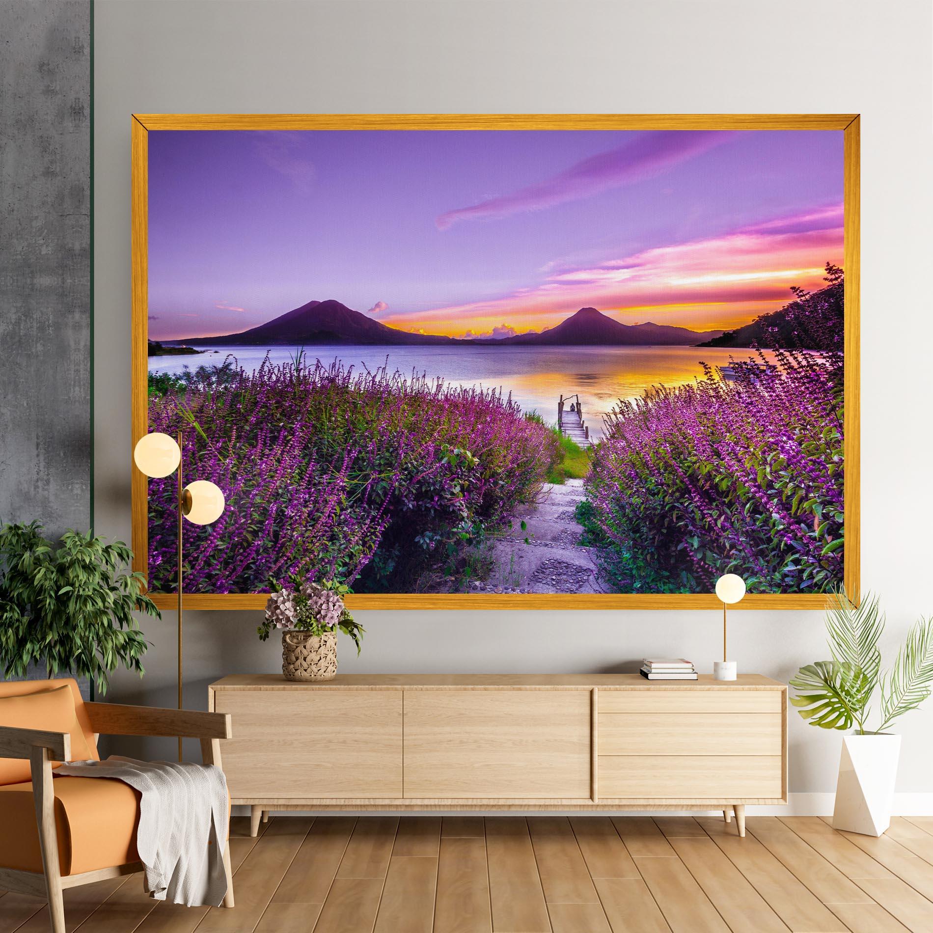 Leinwandbild Purple Lake mockup 9