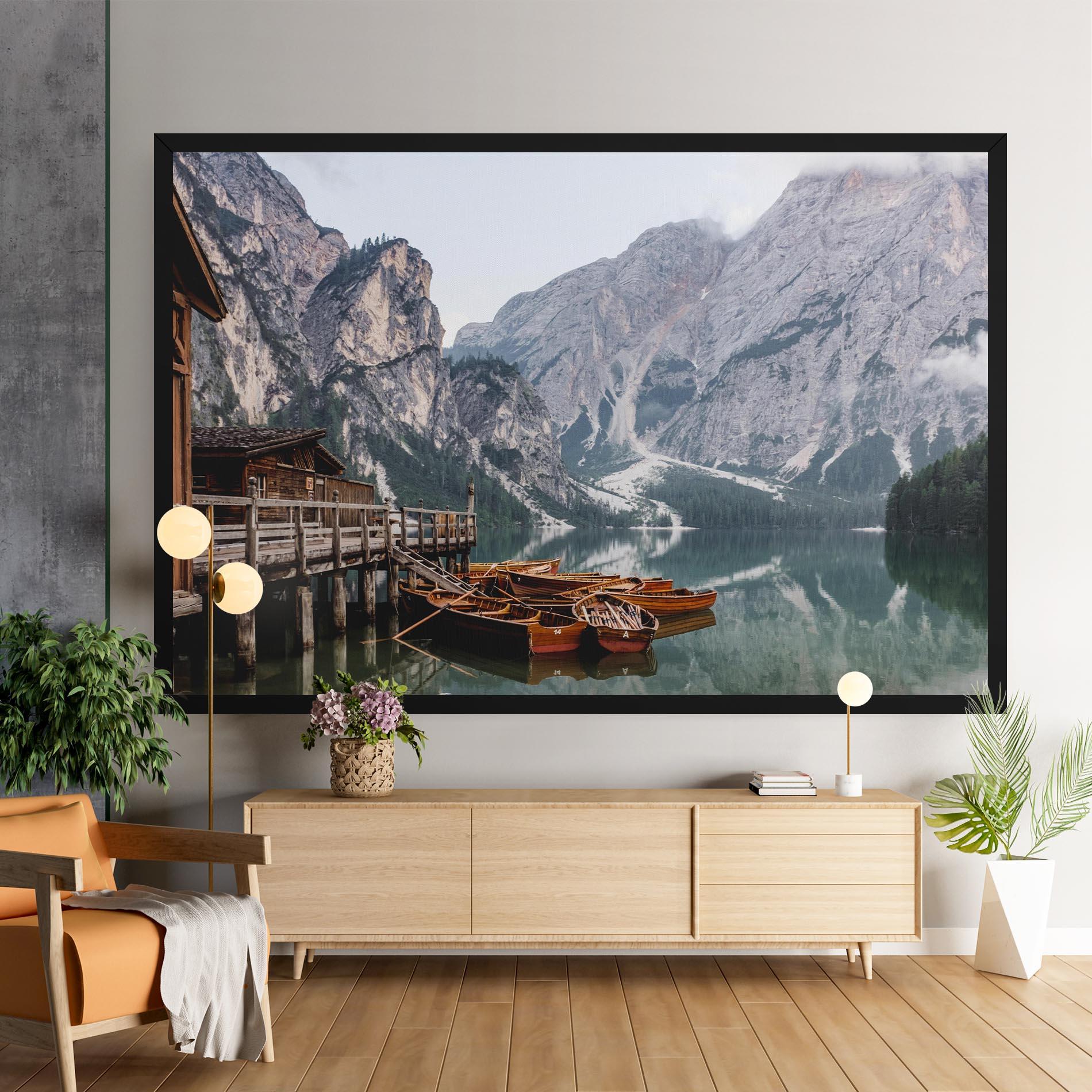 Leinwandbild Cabin Lake mockup 9