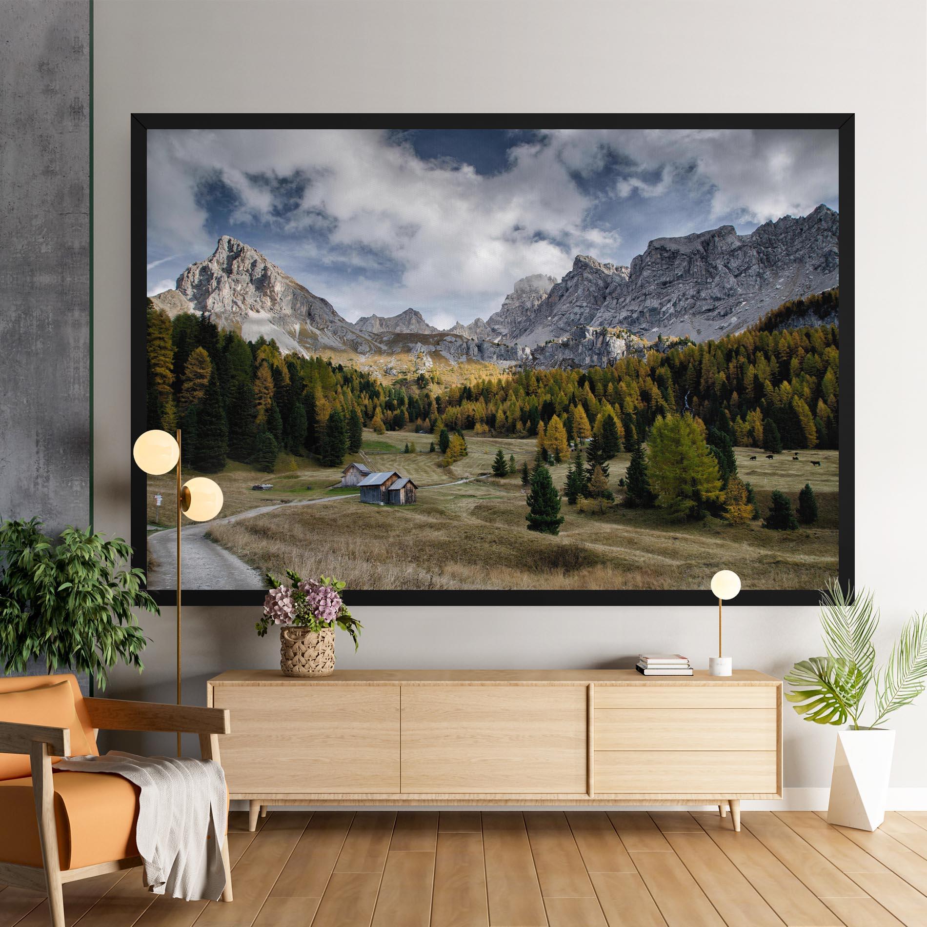 Leinwandbild Cloudy Mountains View mockup 9