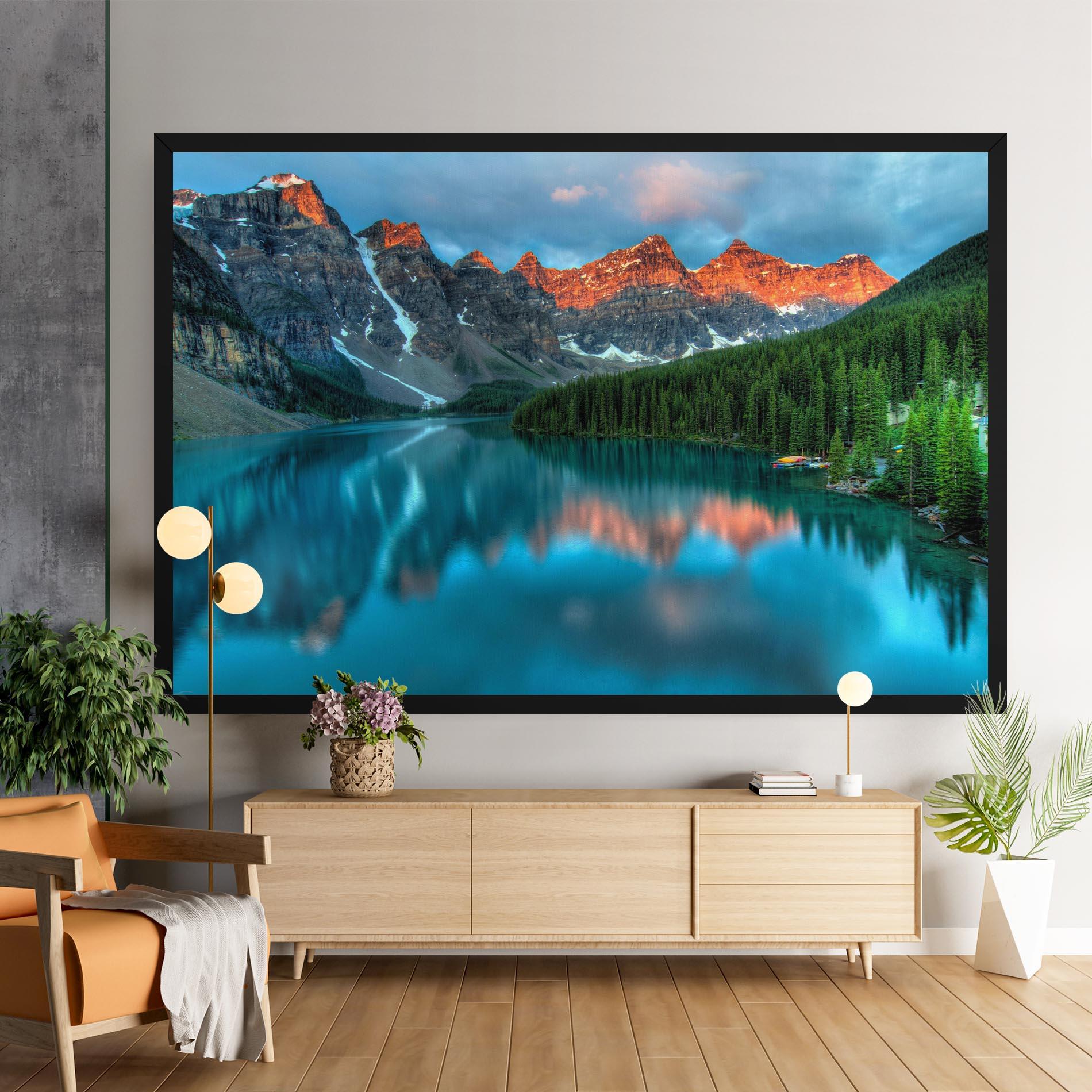 Leinwandbild Lake Reflection mockup 9