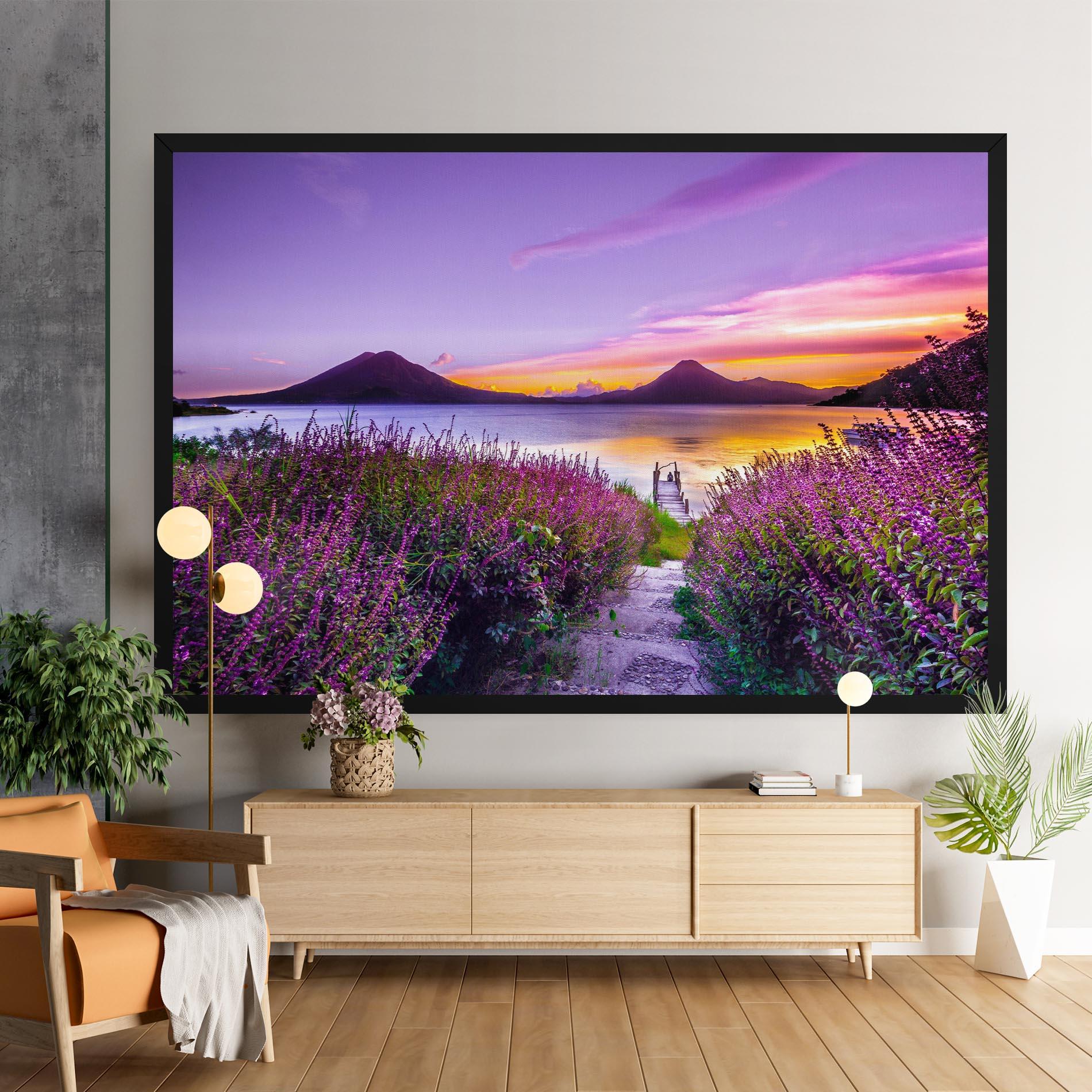 Leinwandbild Purple Lake mockup 9