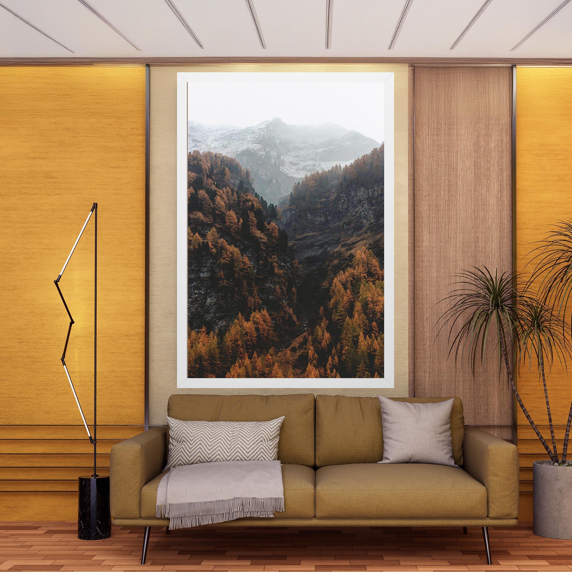 Leinwandbild Autumn Mountain mockup 9