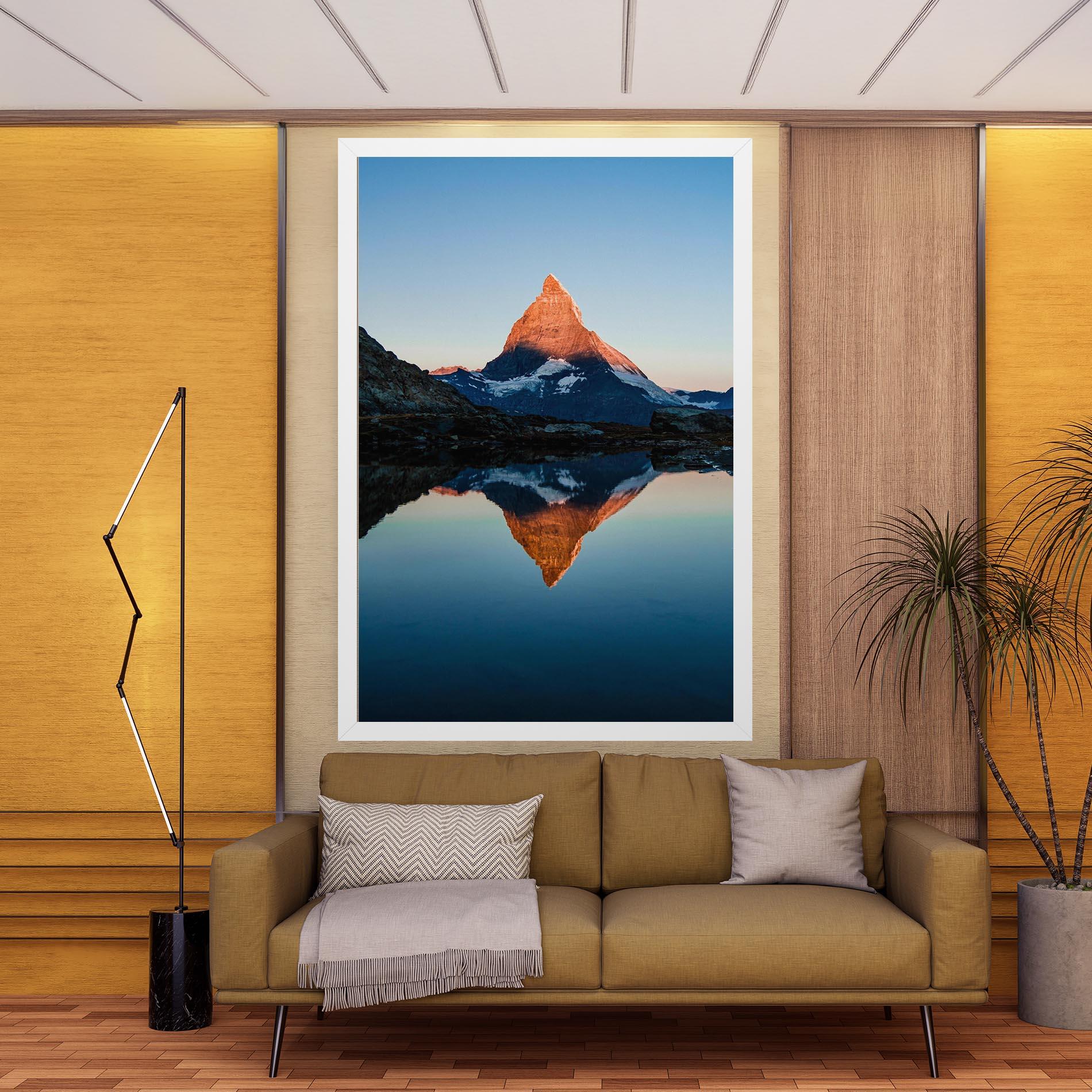 Leinwandbild Mirror Mountain mockup 9