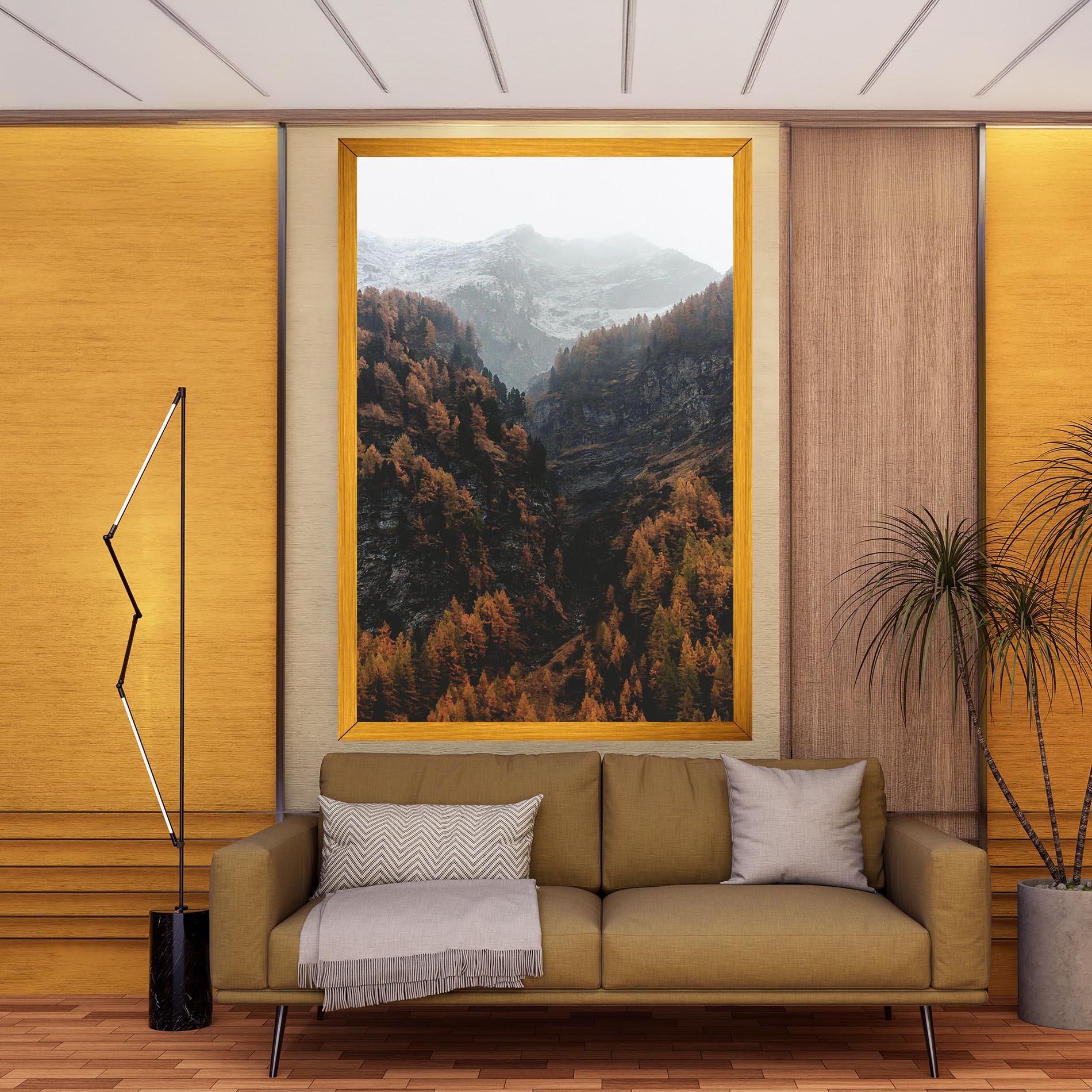Leinwandbild Autumn Mountain mockup 9