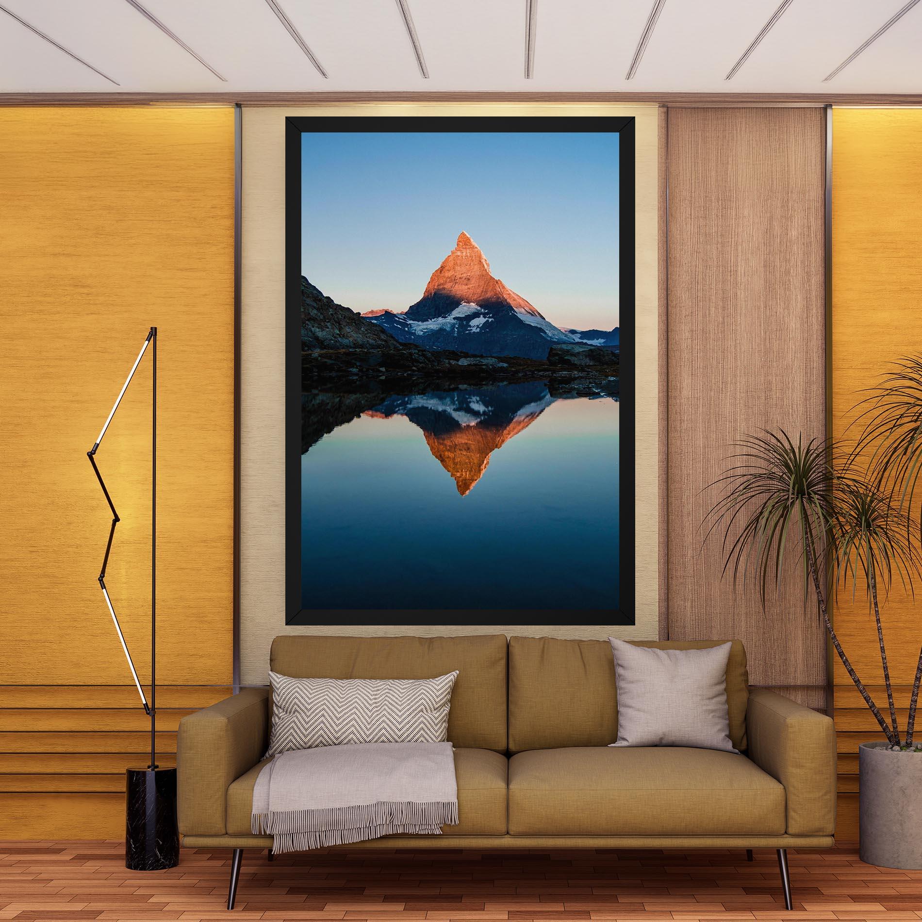 Leinwandbild Mirror Mountain mockup 9