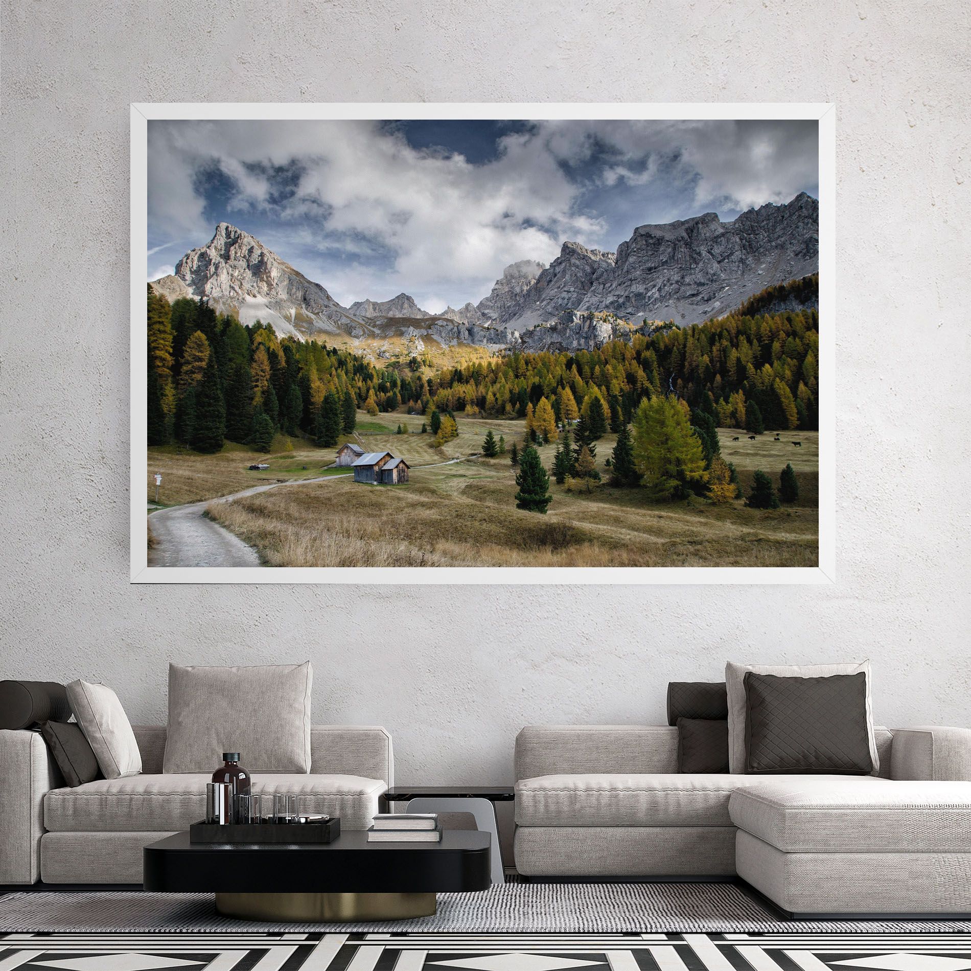 Cloudy Mountains View mockup 2