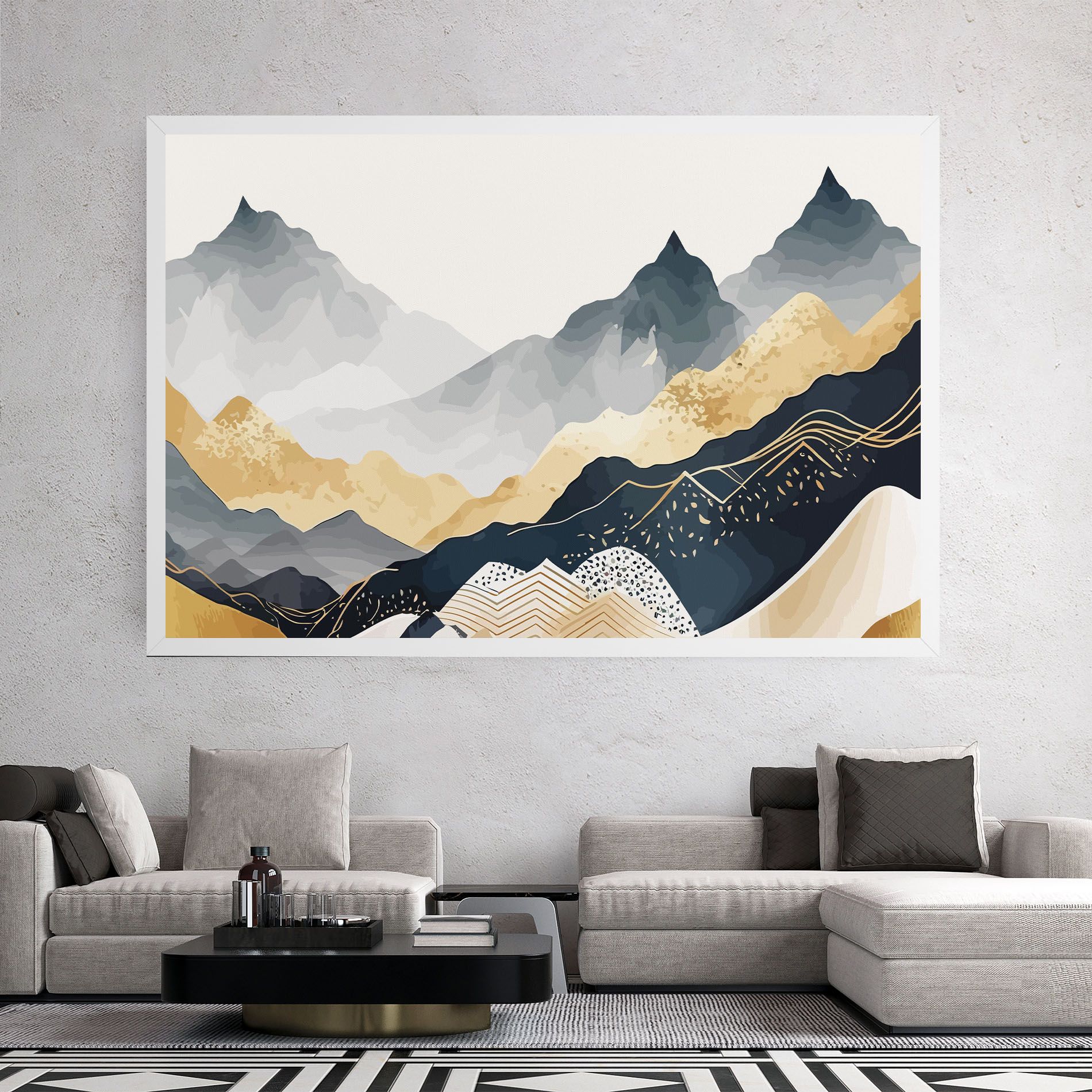 Gold Grey Mountain mockup 2