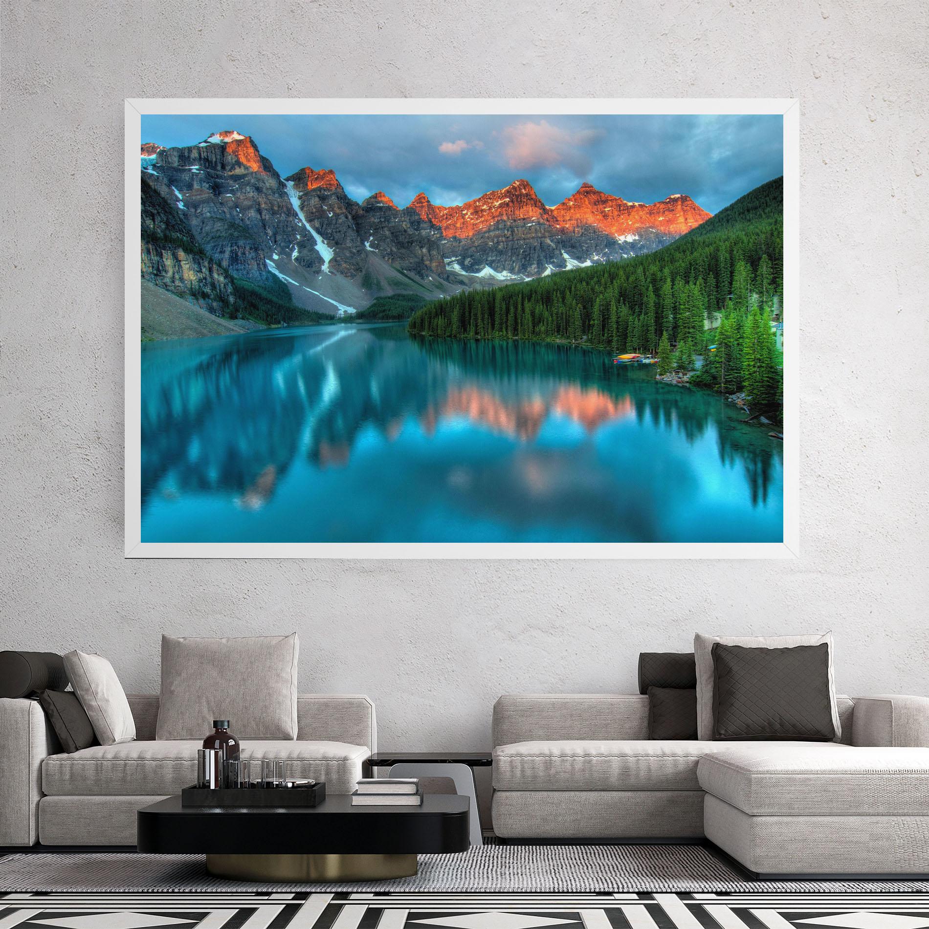 Leinwandbild Lake Reflection mockup 2
