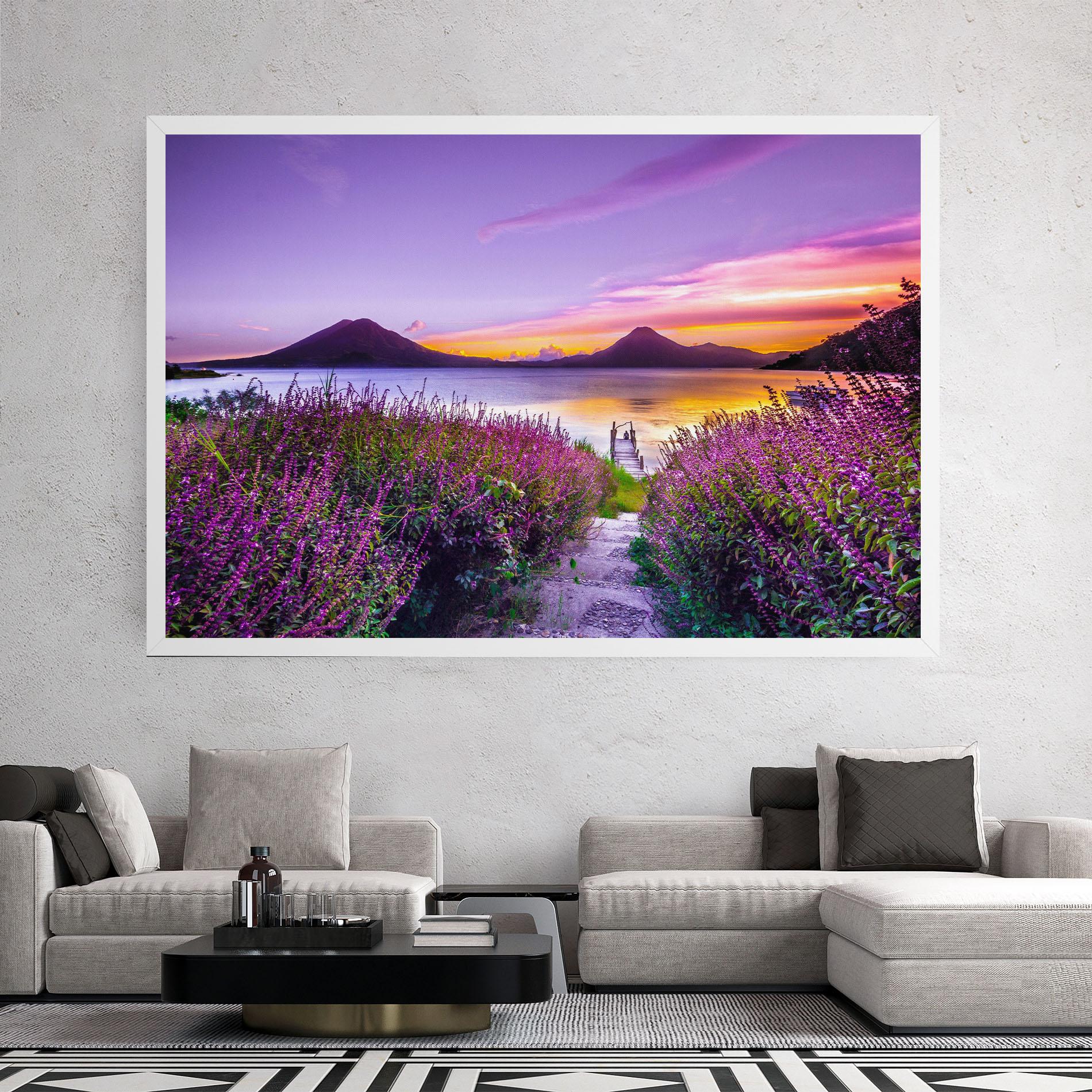 Leinwandbild Purple Lake mockup 2