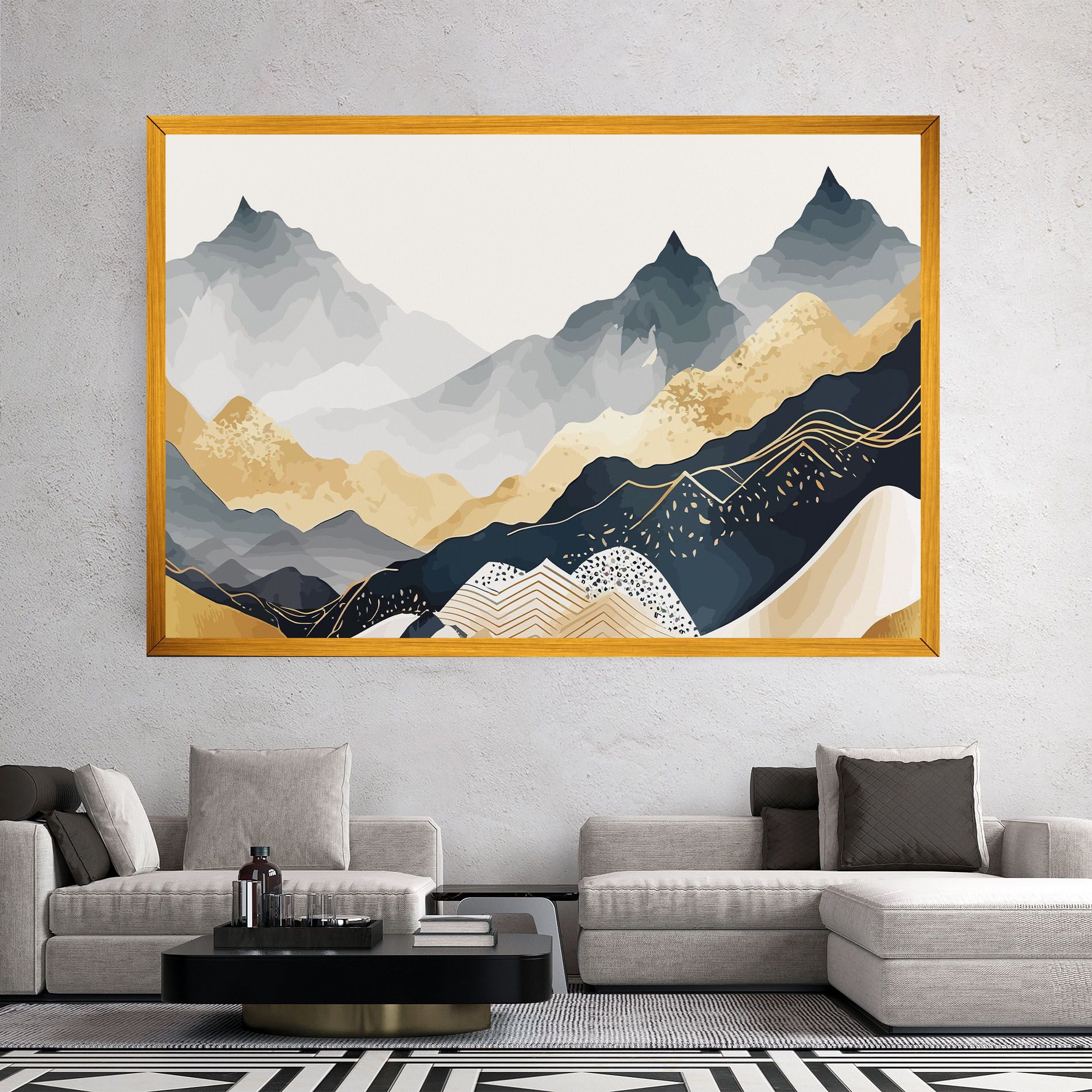Gold Grey Mountain mockup 2