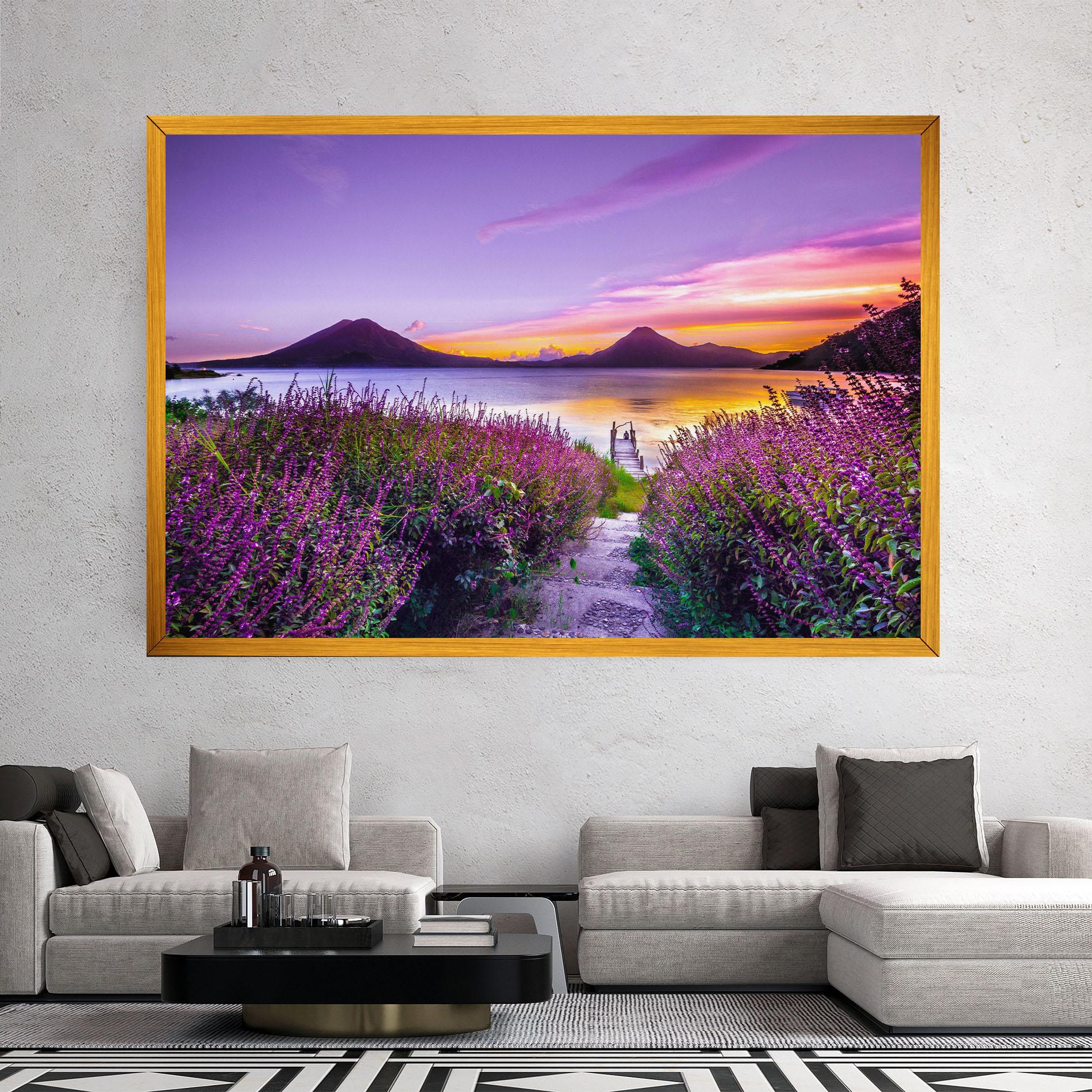 Leinwandbild Purple Lake mockup 2